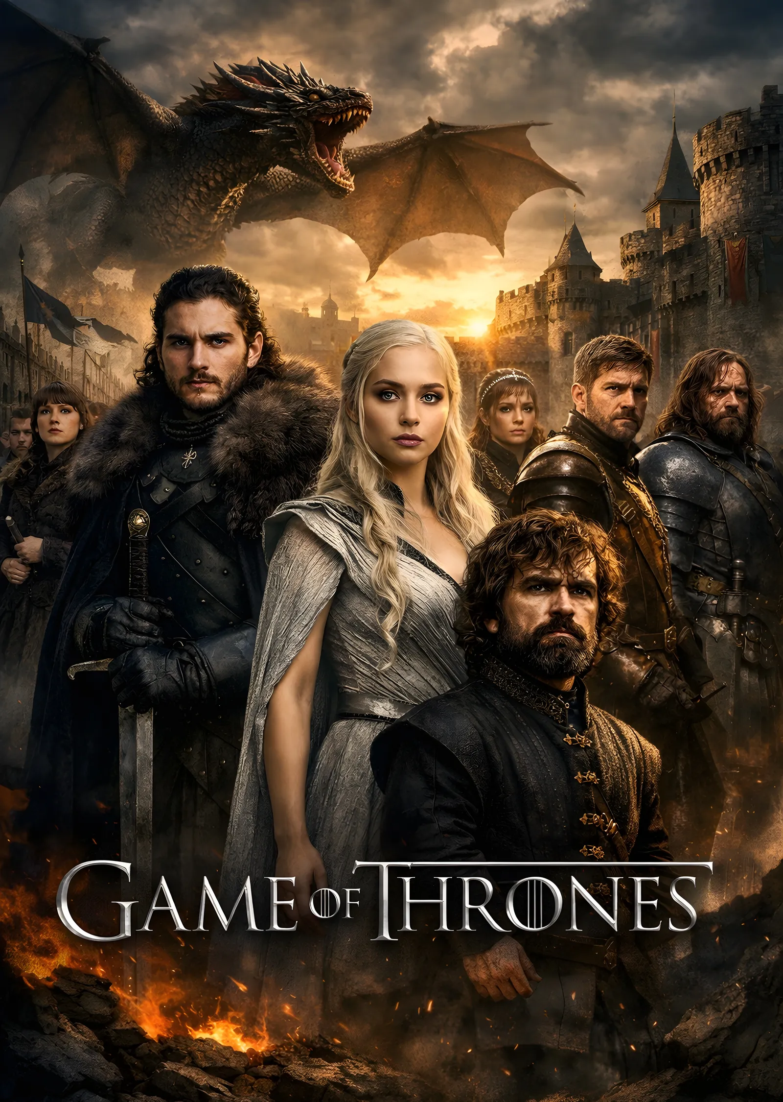 Game of Thrones: Efsane Dizi metal tablo