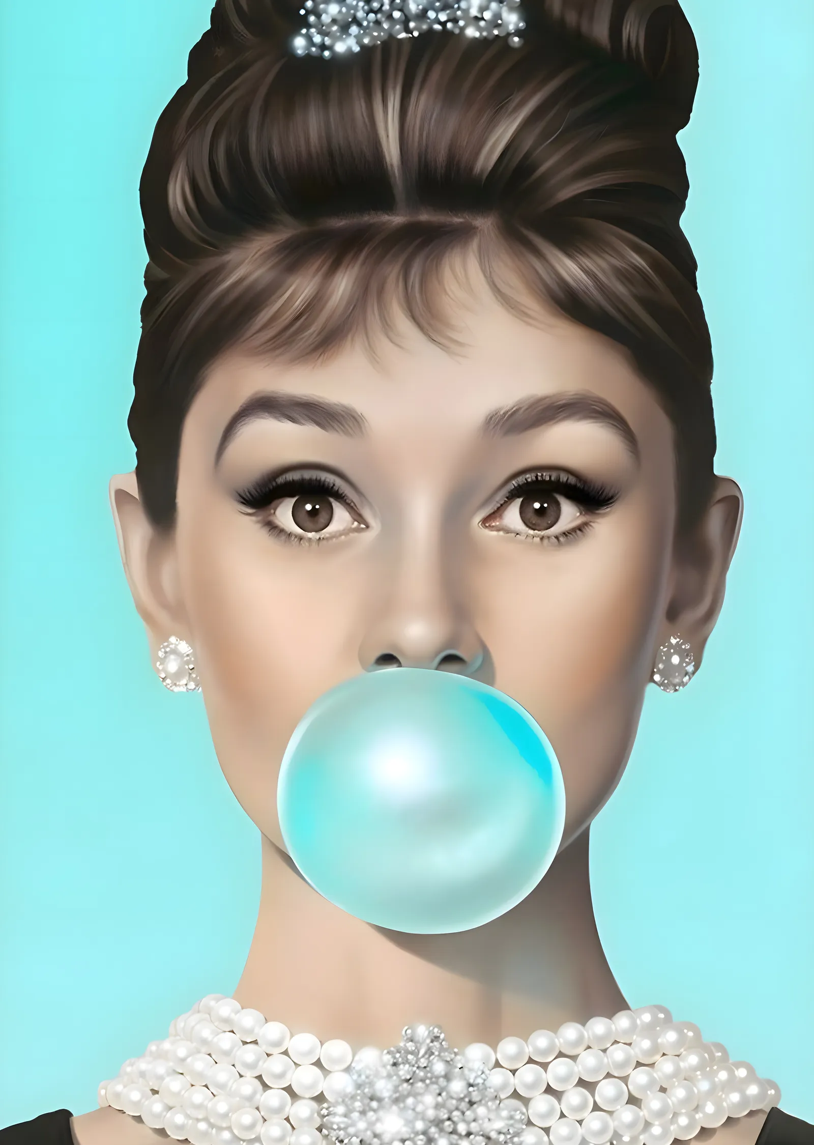 Audrey Hepburn: Modern İkon metal tablo