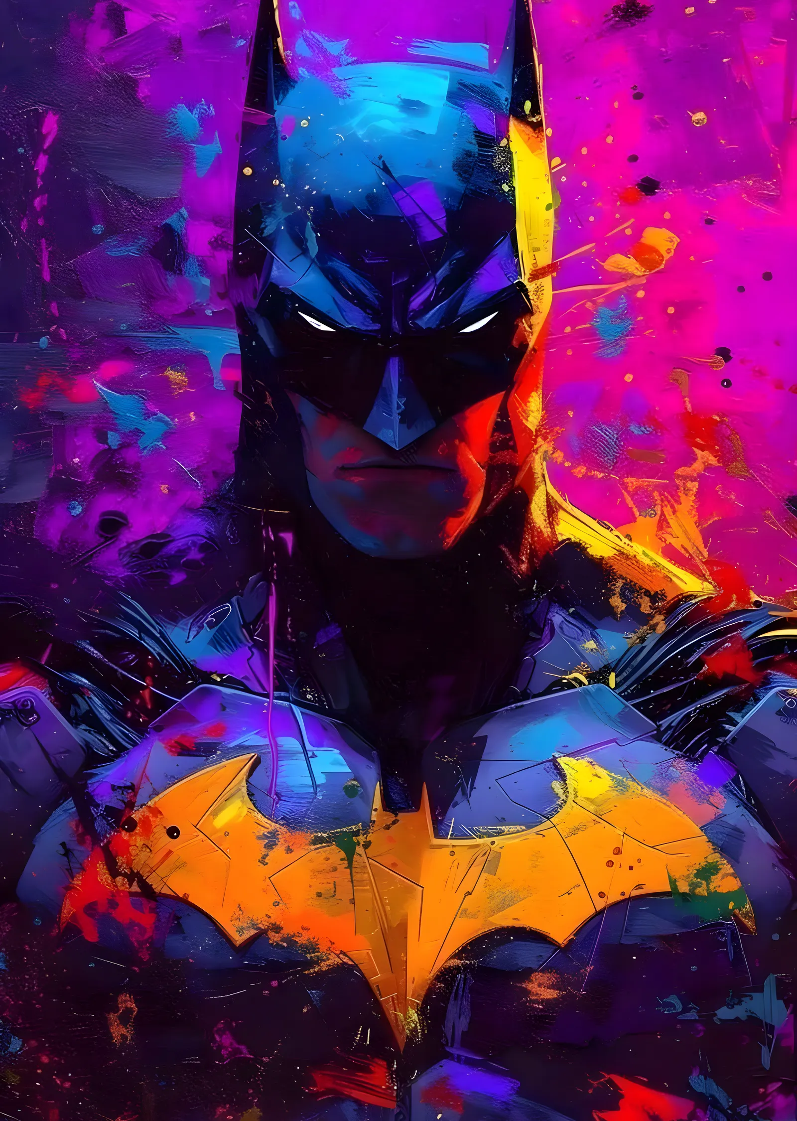 Batman: Neon Sanat metal tablo