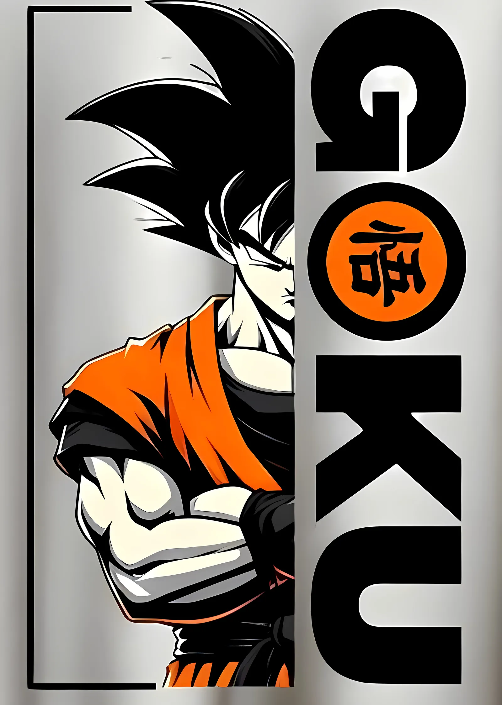 Son Goku metal tablo