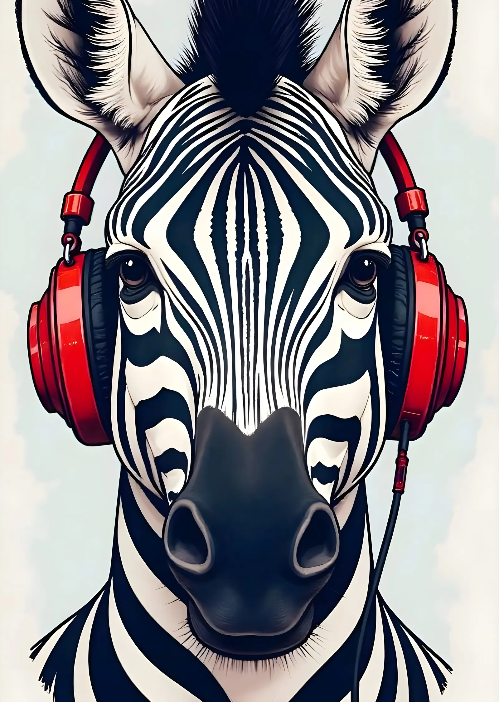 DJ Zebra: Müzik Tutkunu metal tablo