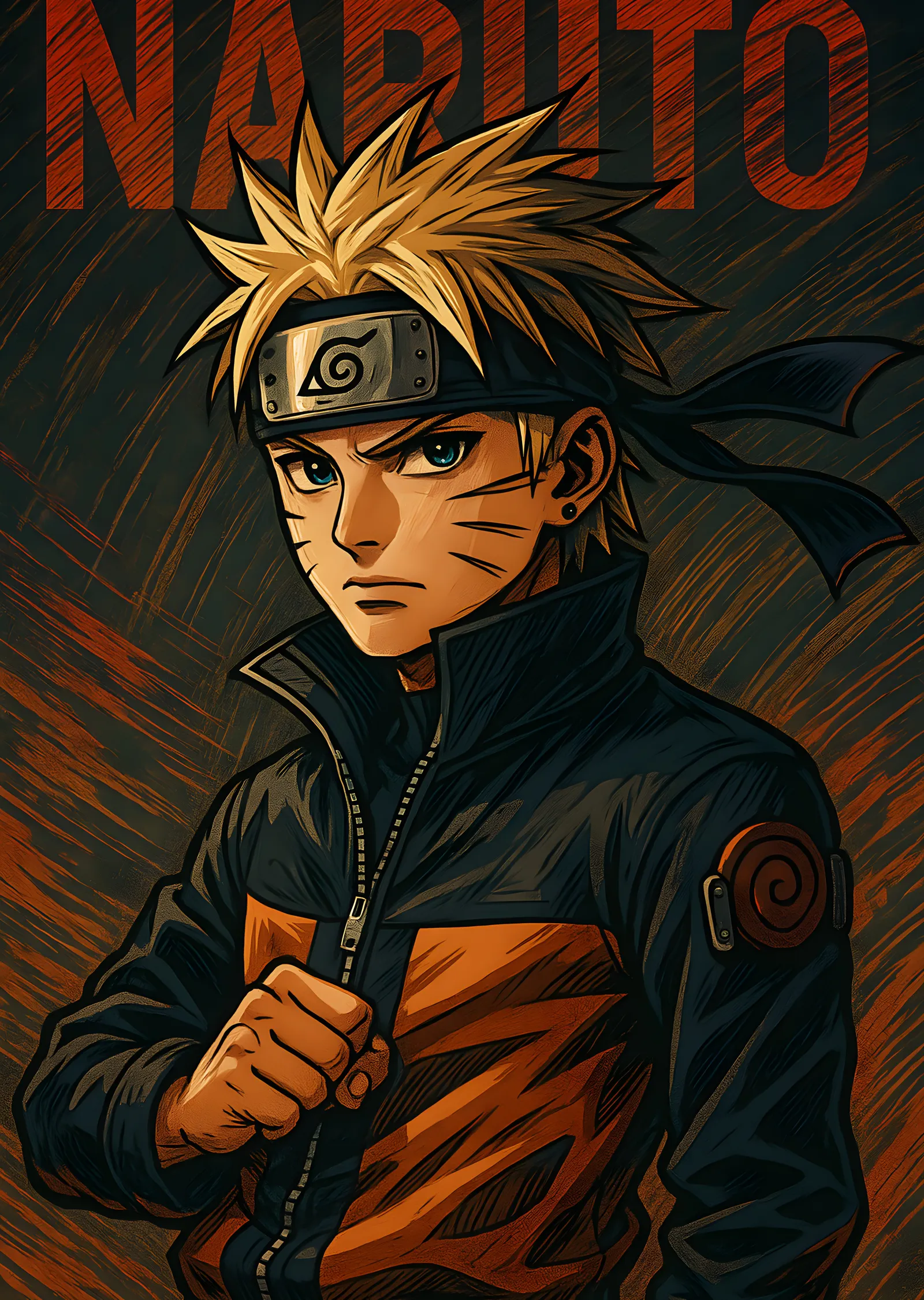 Naruto Uzumaki: Genç Ninja metal tablo
