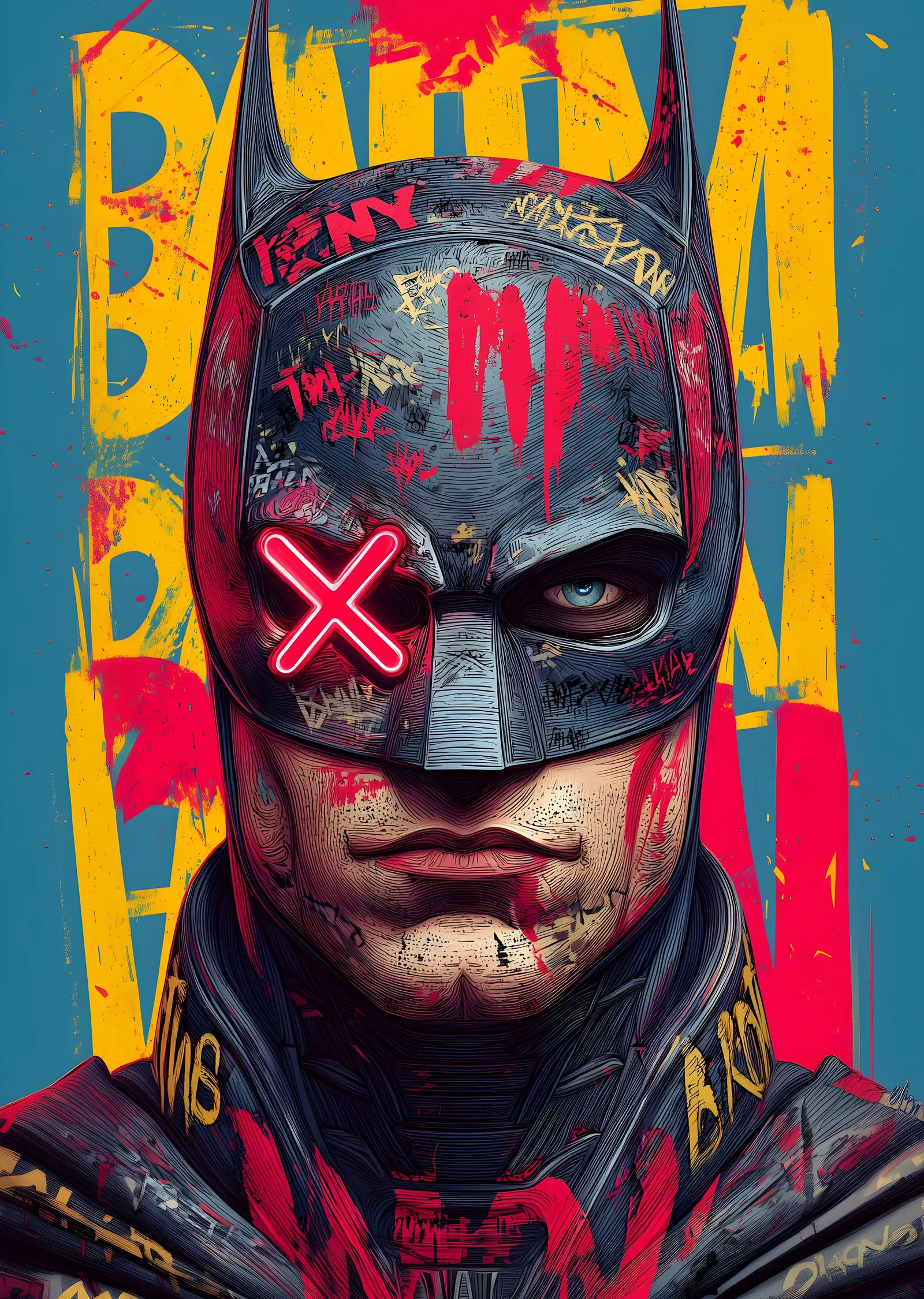 Batman: Sokakların Şövalyesi metal tablo