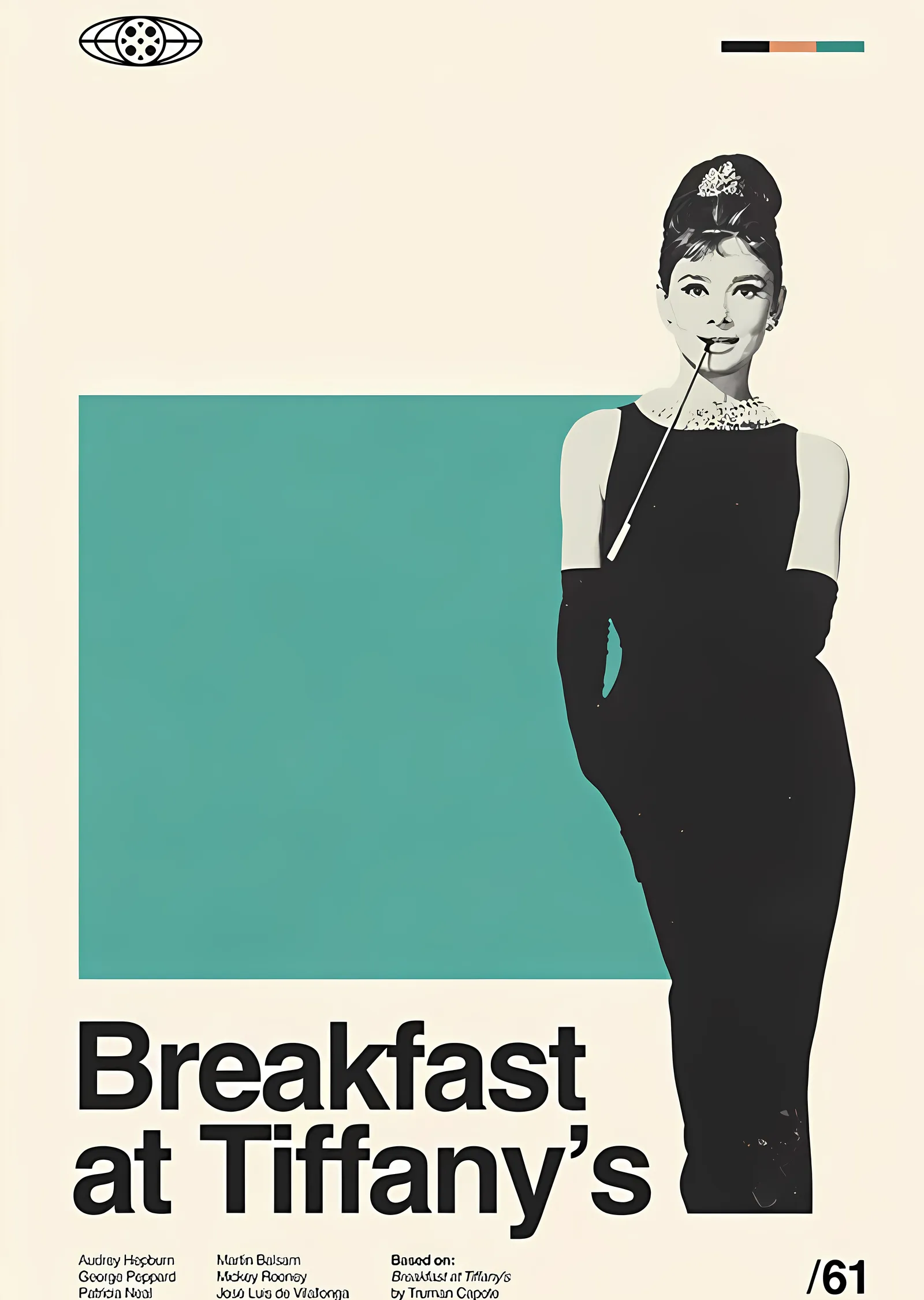 Breakfast at Tiffany's: Holly Golightly metal tablo