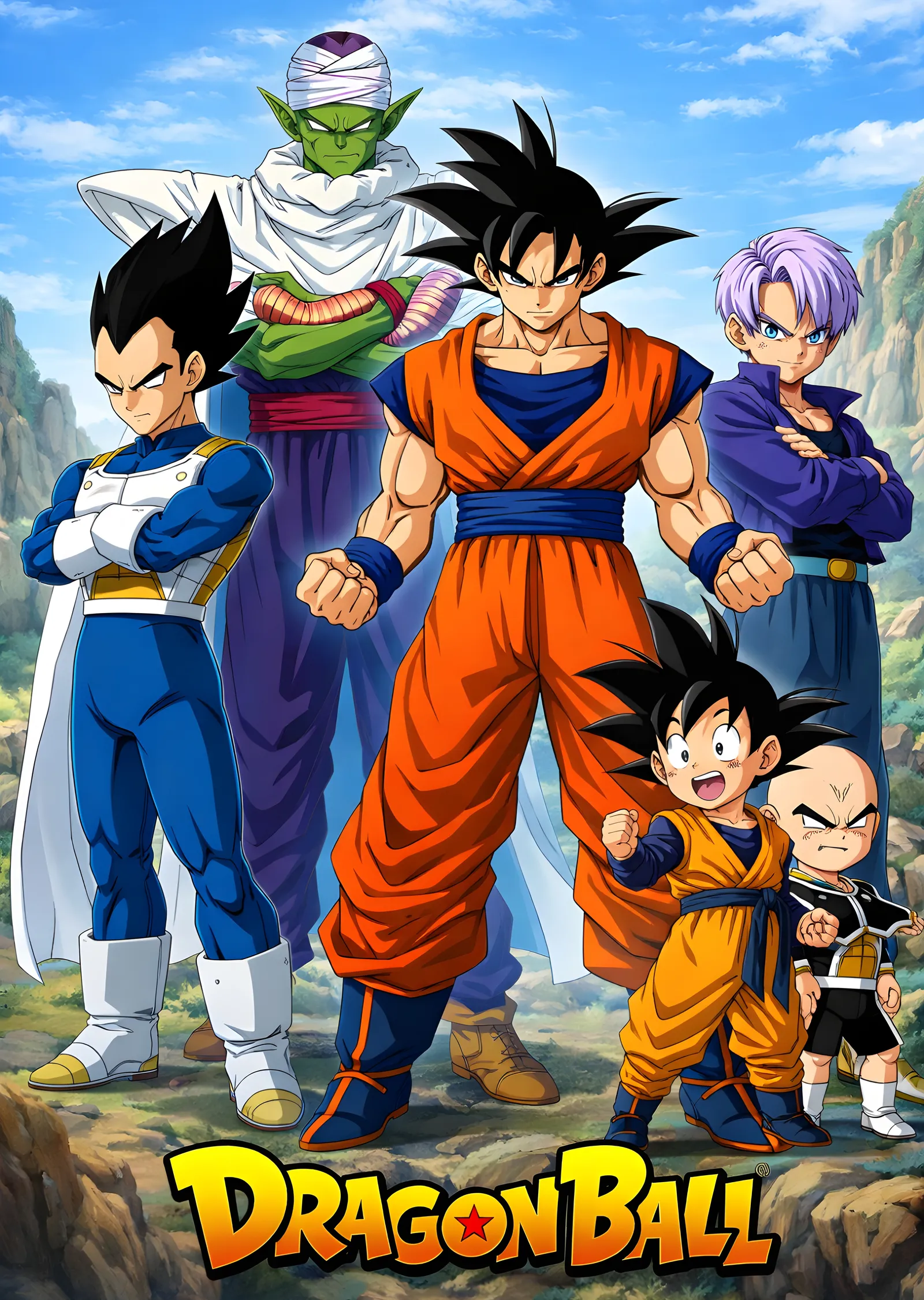 Dragon Ball Karakterleri metal tablo