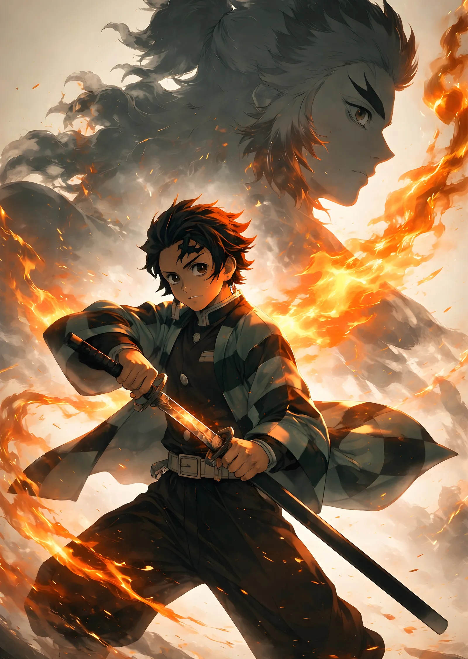 Demon Slayer: Tanjiro metal tablo