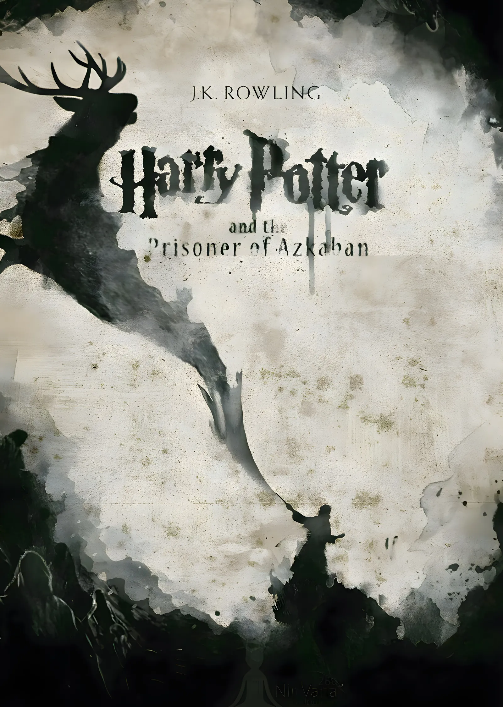 Harry Potter ve Azkaban Tutsağı - Beyaz Fondaki Siluet metal tablo
