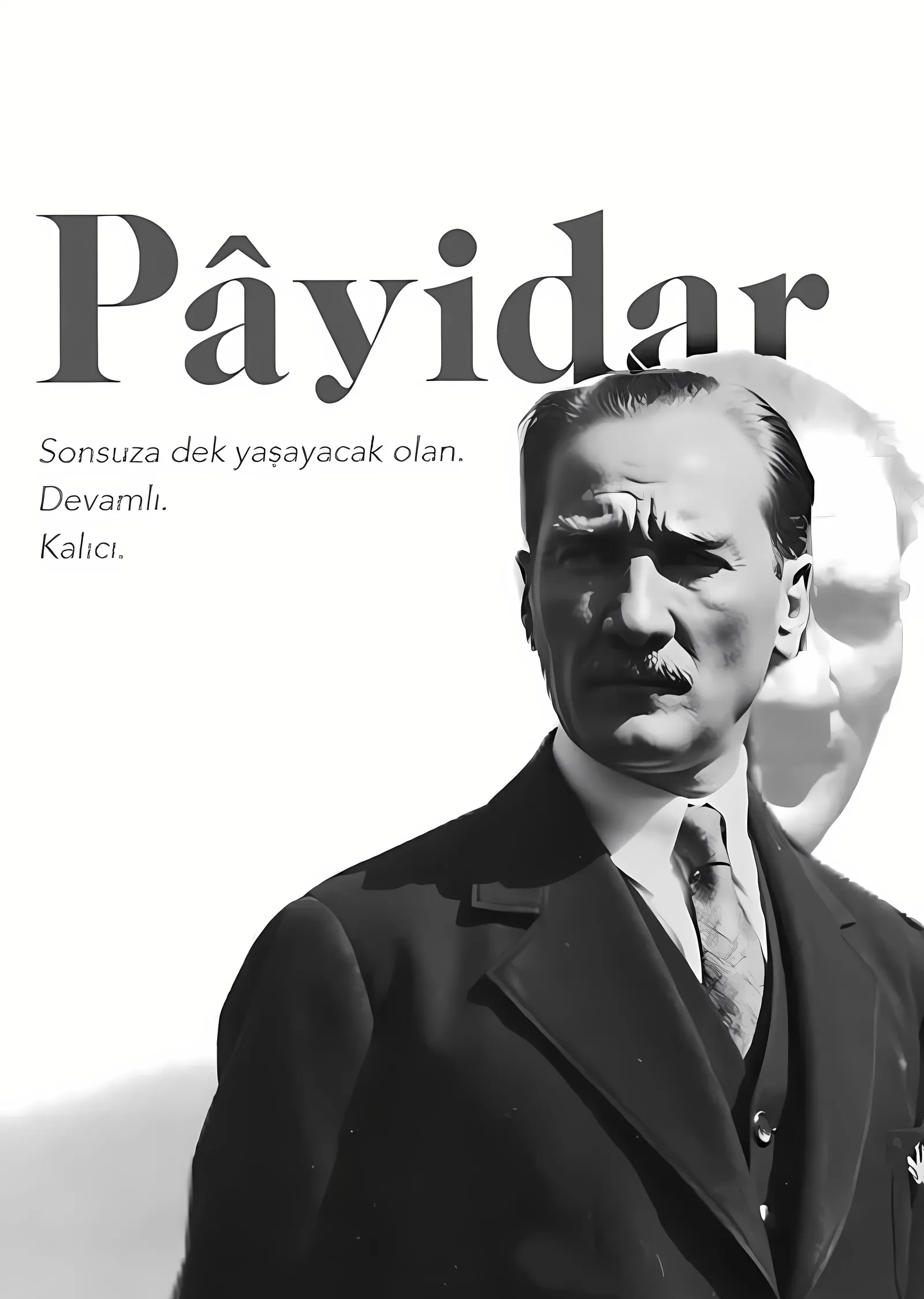 Atatürk: Pâyidar metal tablo