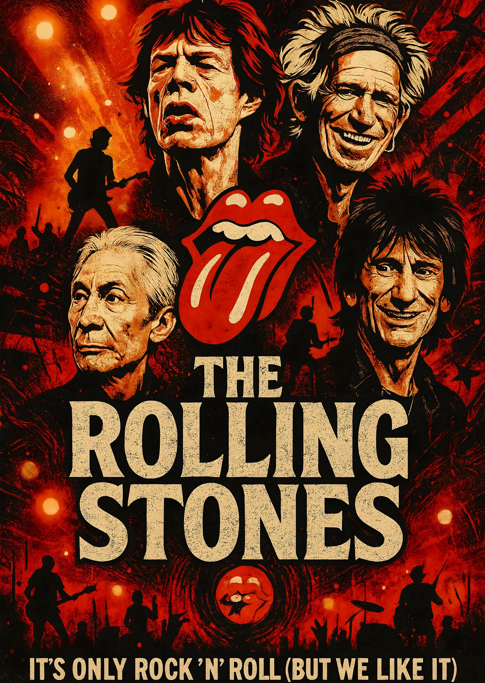 The Rolling Stones: It's Only Rock 'n' Roll metal tablo