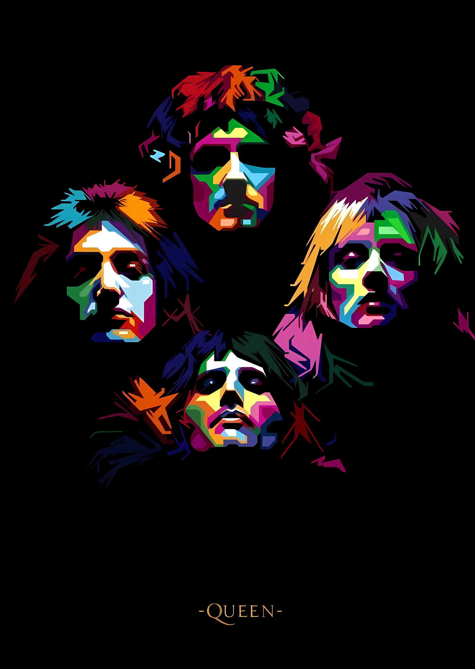 Queen: Pop Art metal tablo