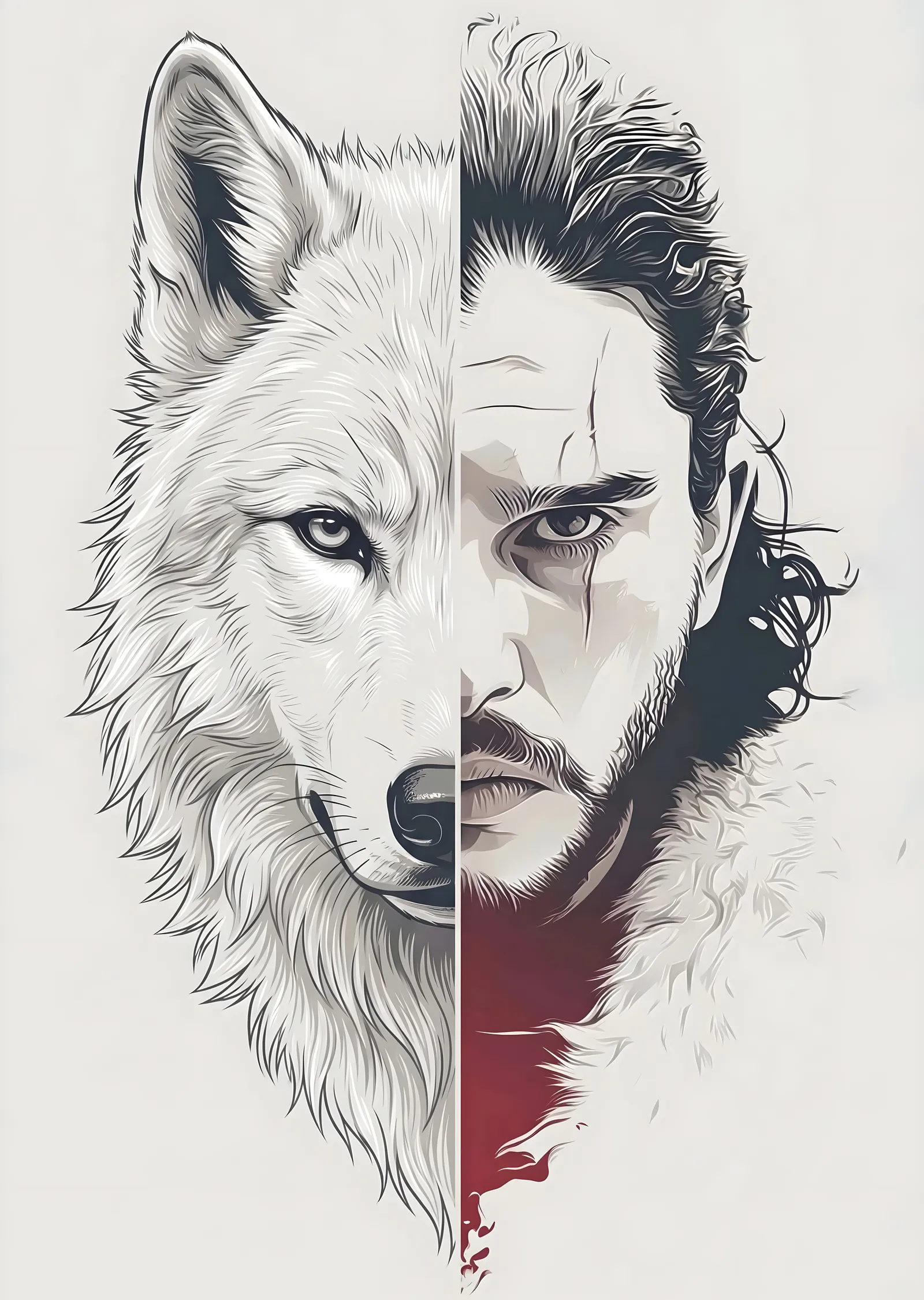 Jon Snow: Beyaz Kurt metal tablo