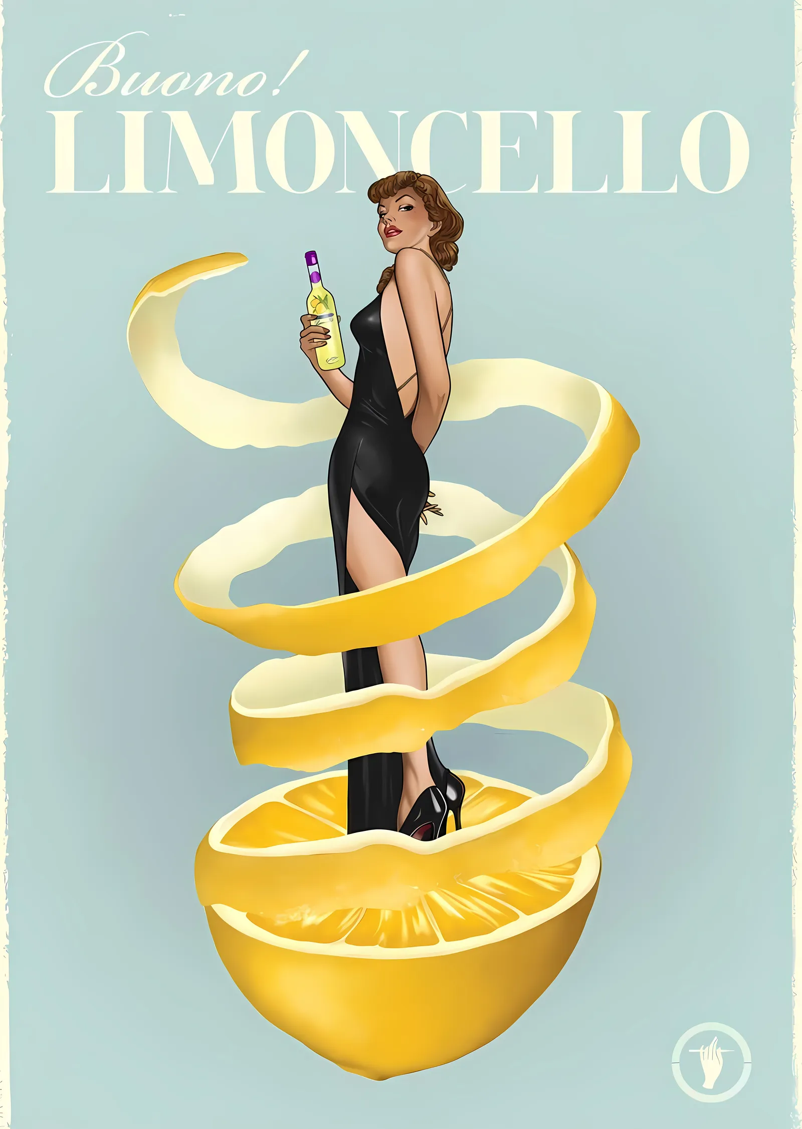 Buono! Limoncello metal tablo