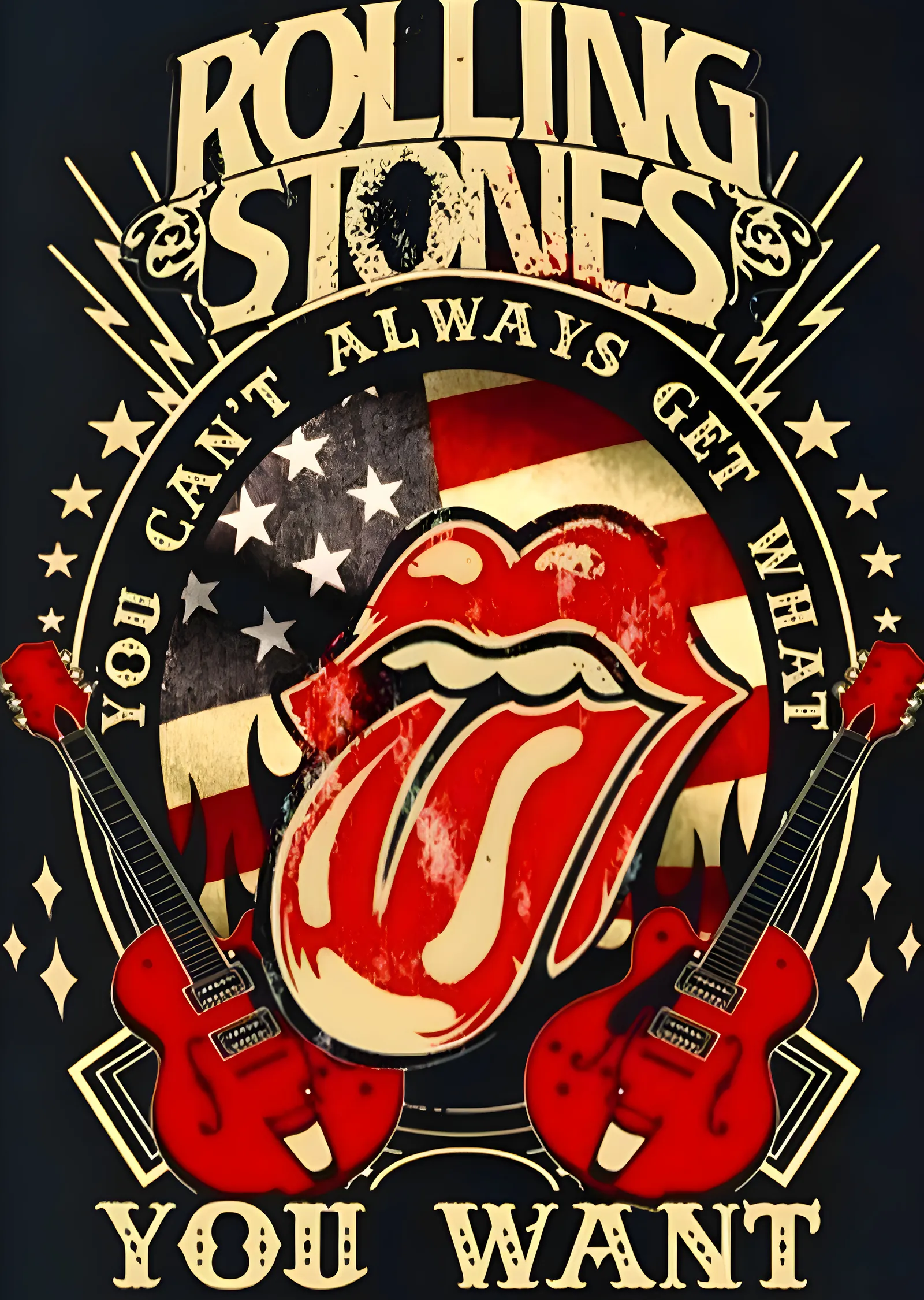 Rolling Stones: You Can't Always Get What You Want metal tablo