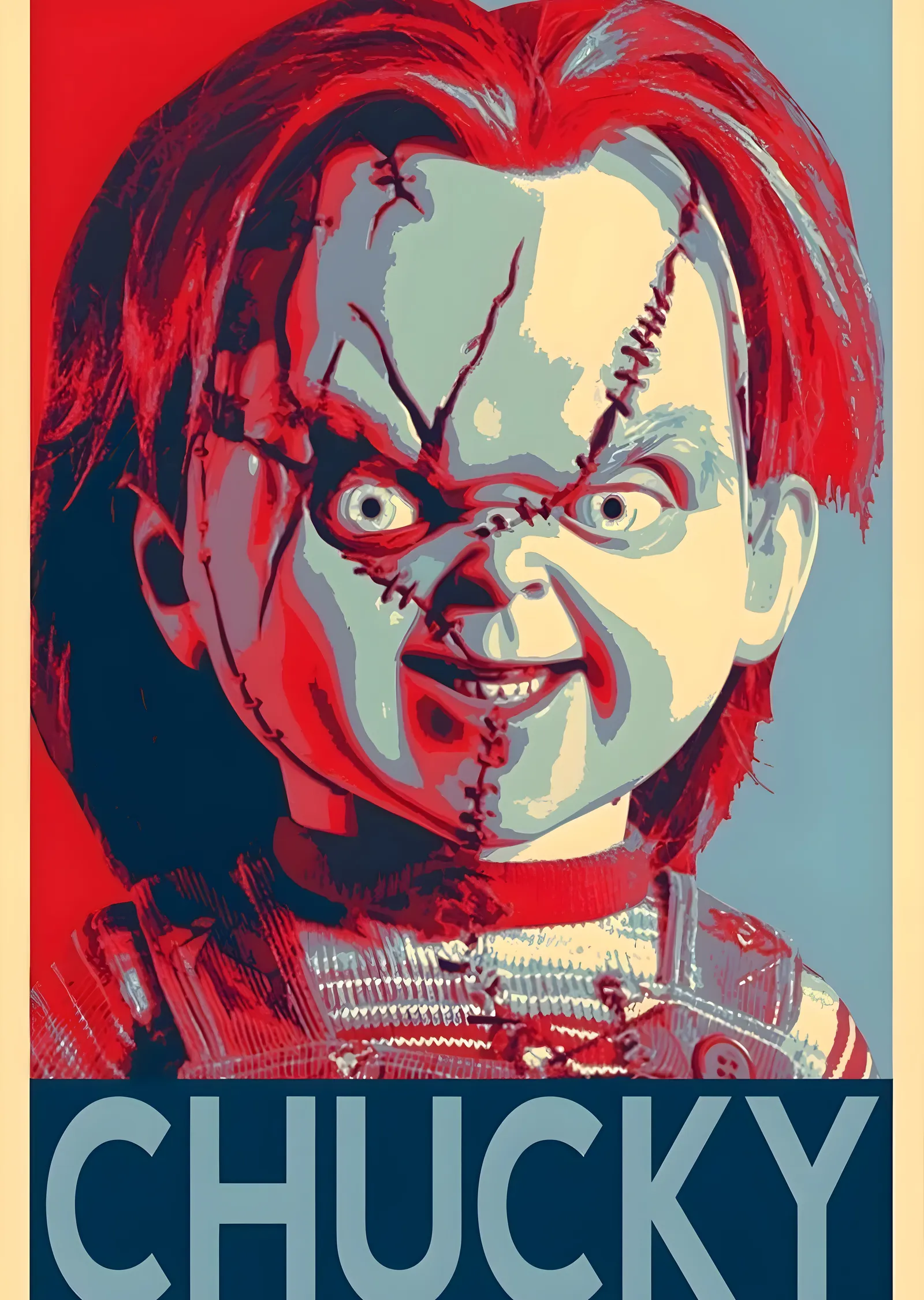 Chucky: Sapık Bebek metal tablo