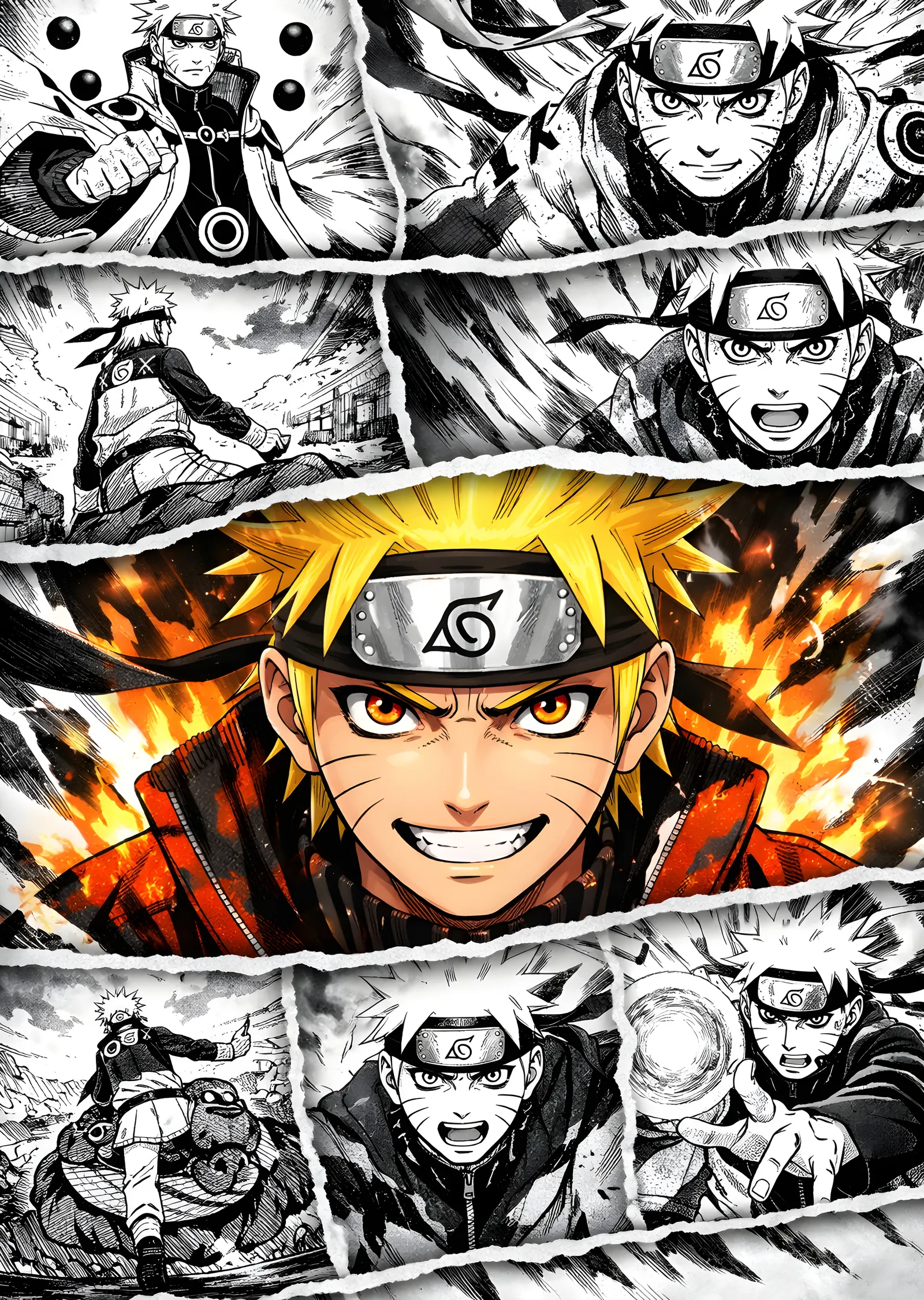 Naruto: Shonen Dövüş metal tablo