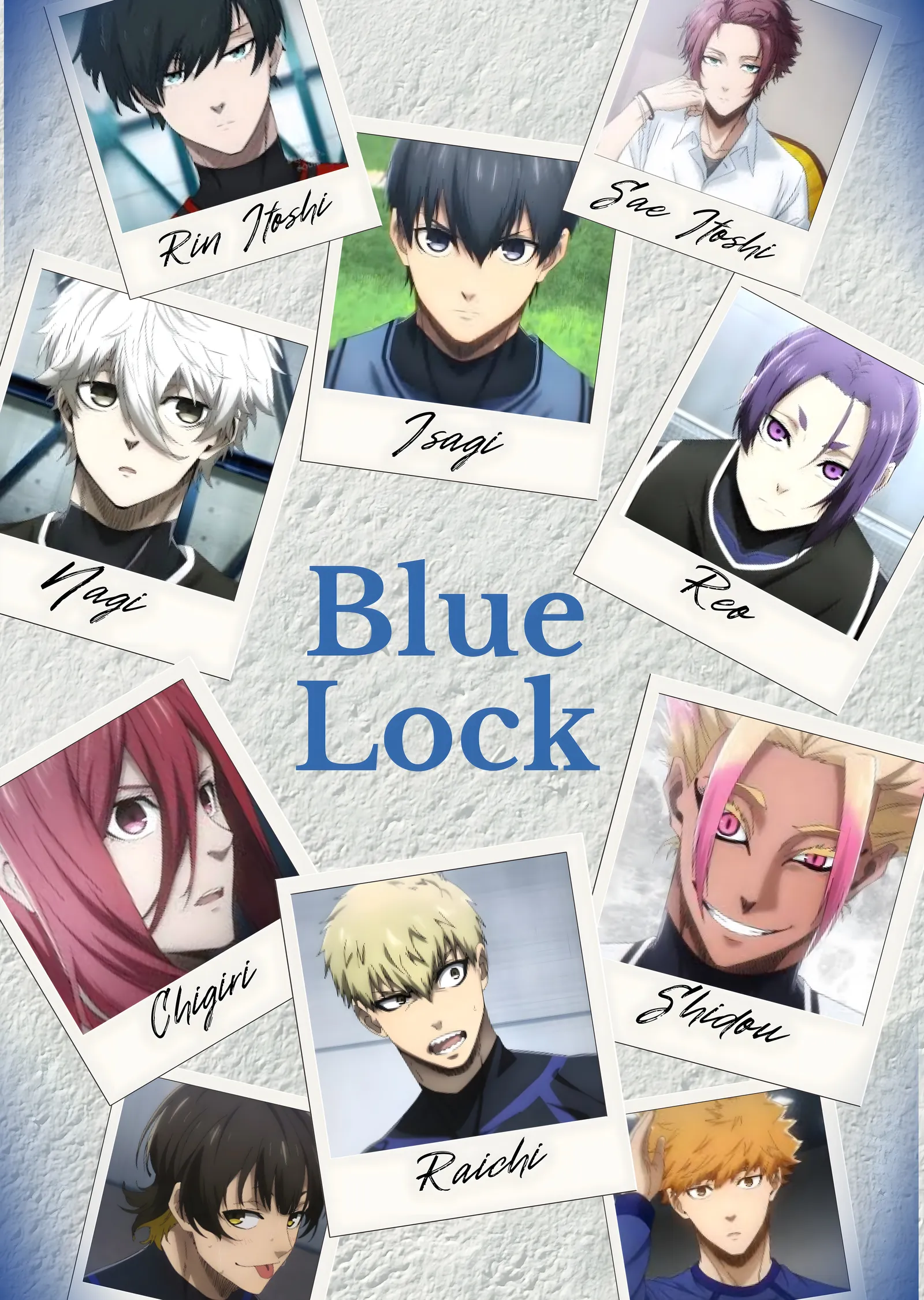Blue Lock Karakter Collage metal tablo