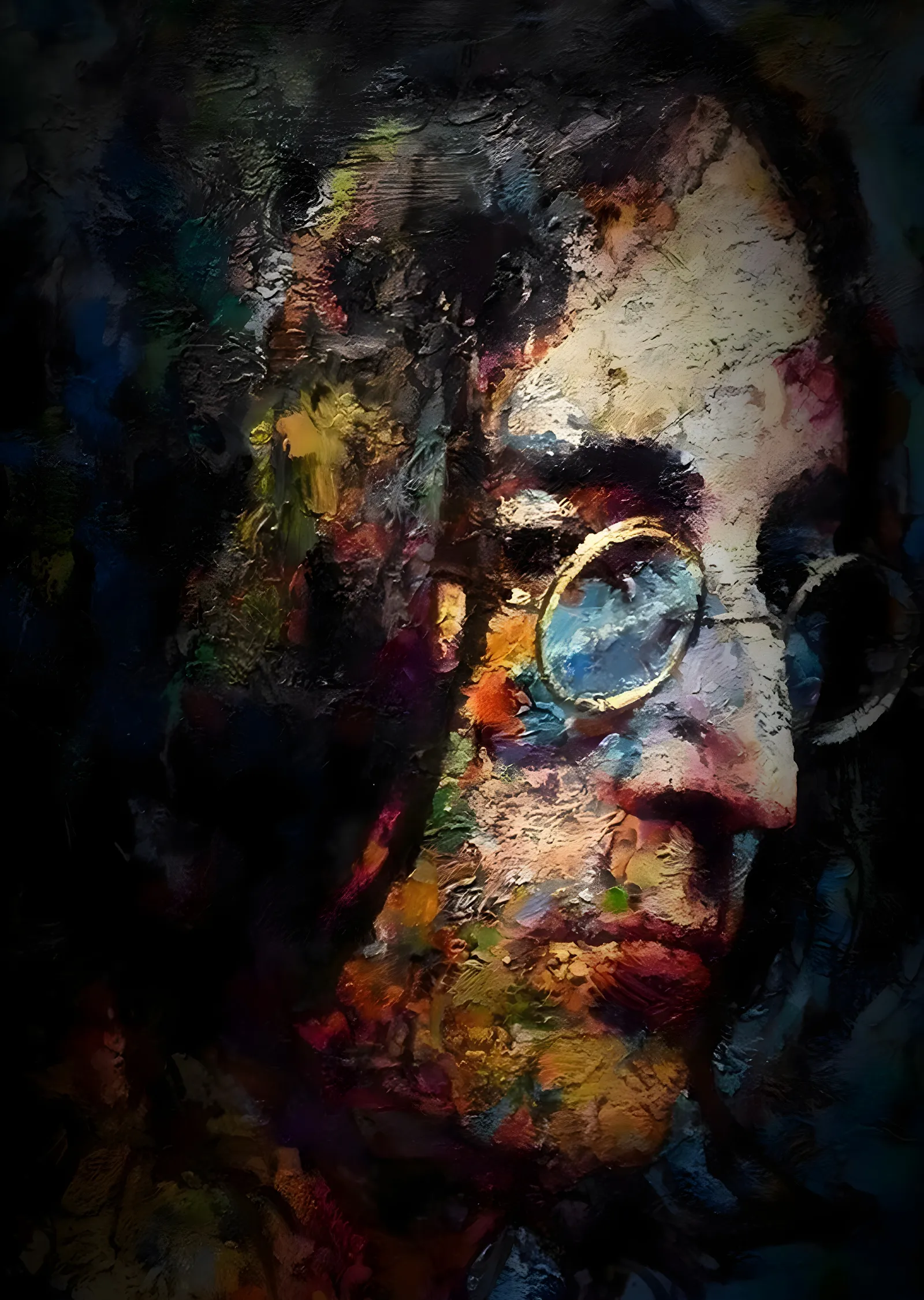 John Lennon: Dokulu Portre metal tablo