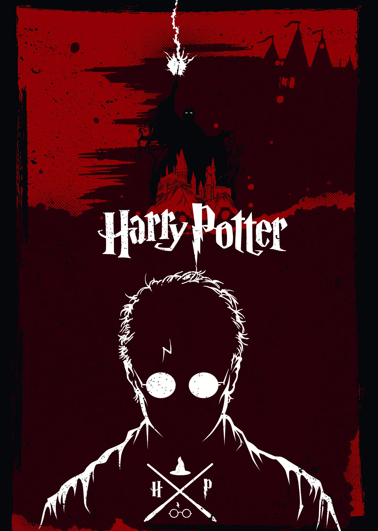 Harry Potter: Karanlık Büyü Dünyası metal tablo