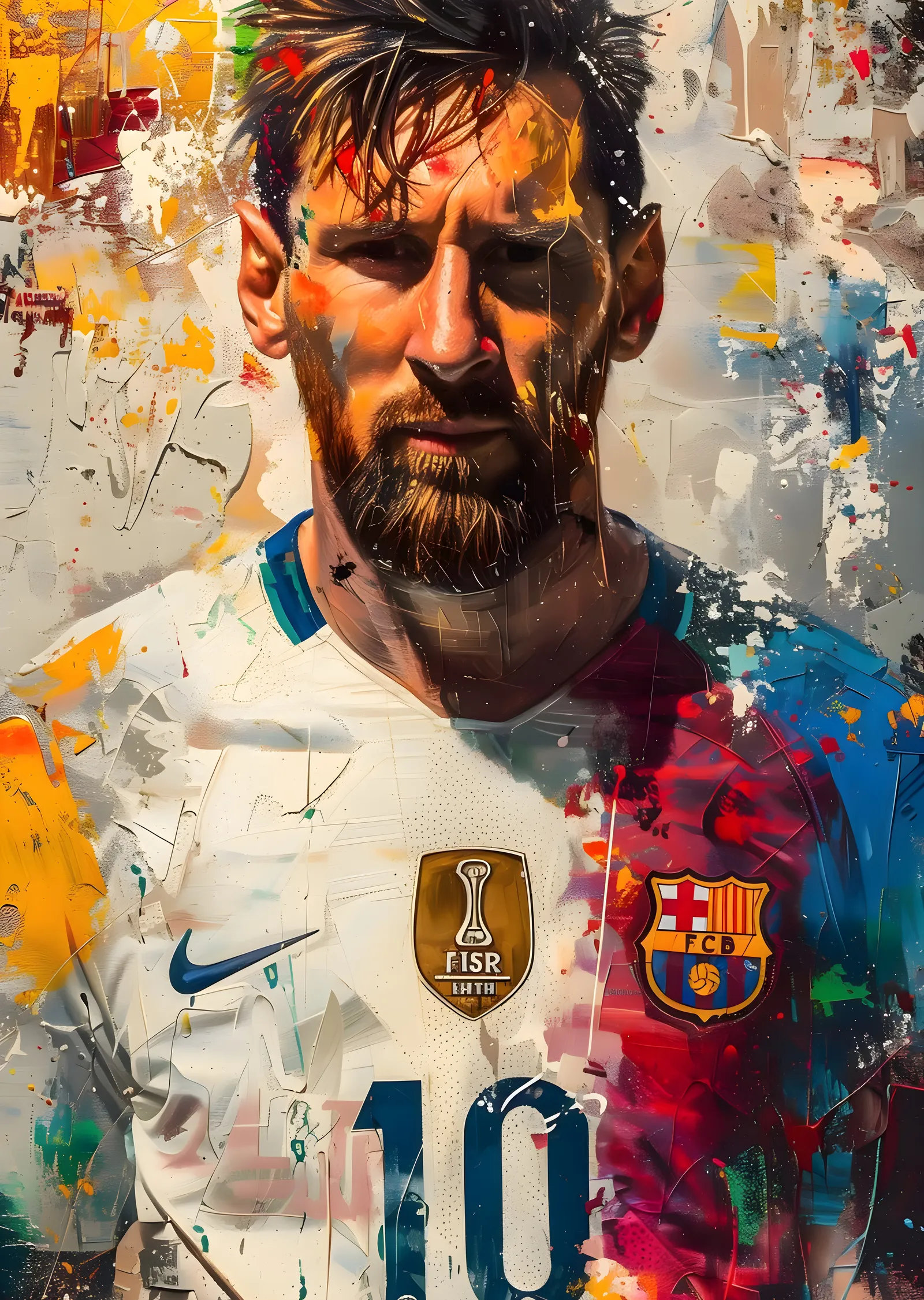 Lionel Messi - Futbol İkonu metal tablo