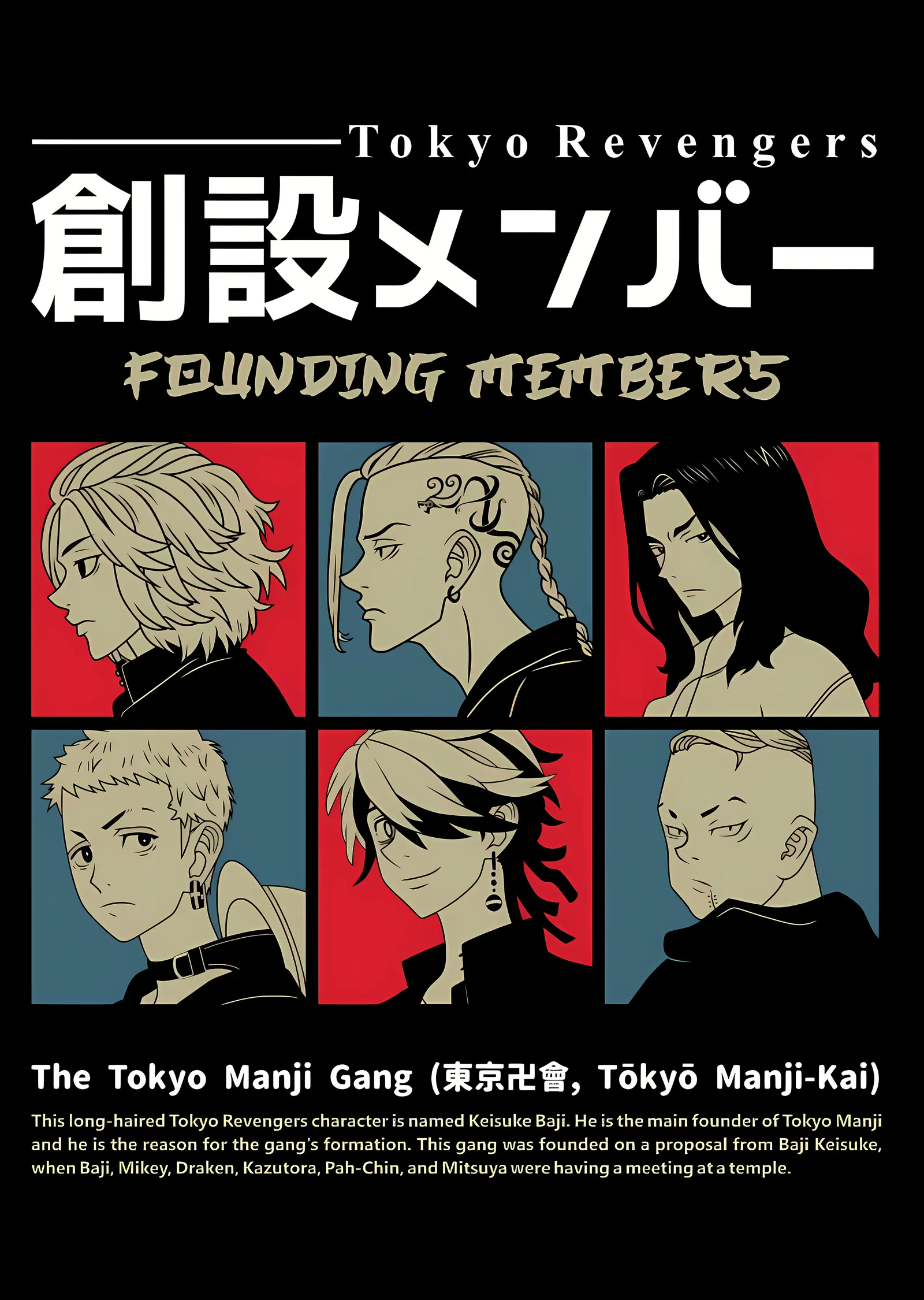 Tokyo Revengers: Founding Members metal tablo