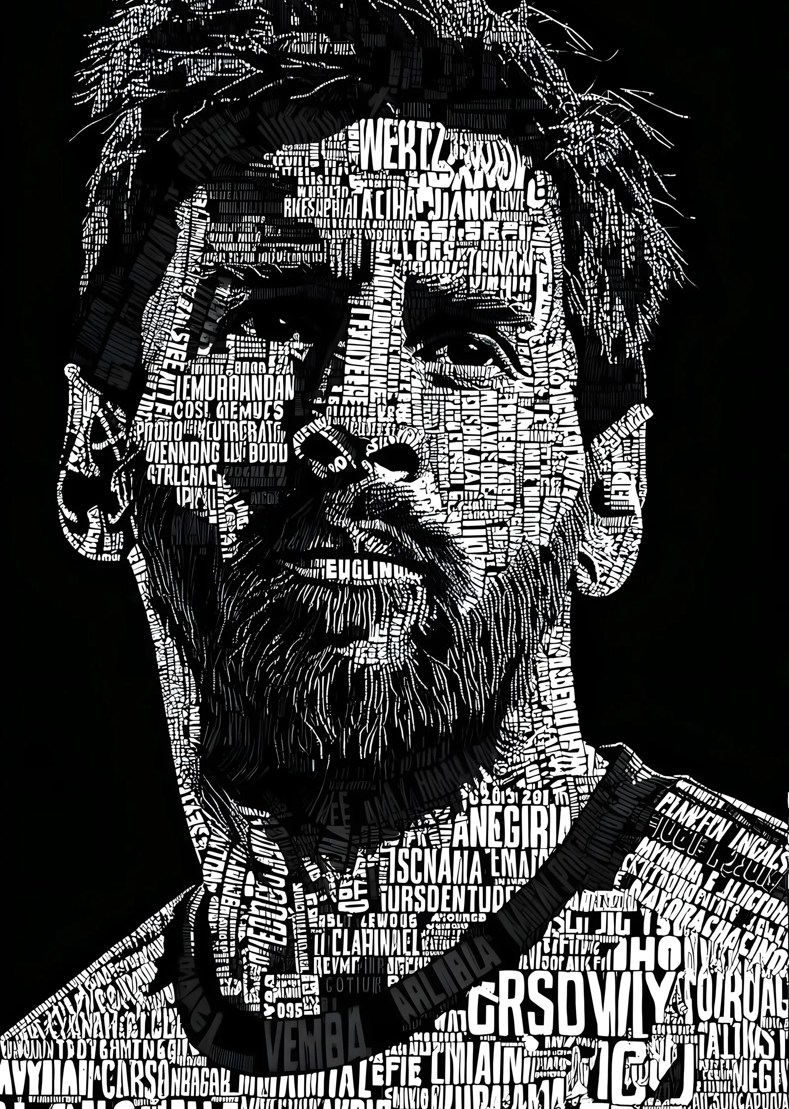 Lionel Messi: Tipografik Portre metal tablo