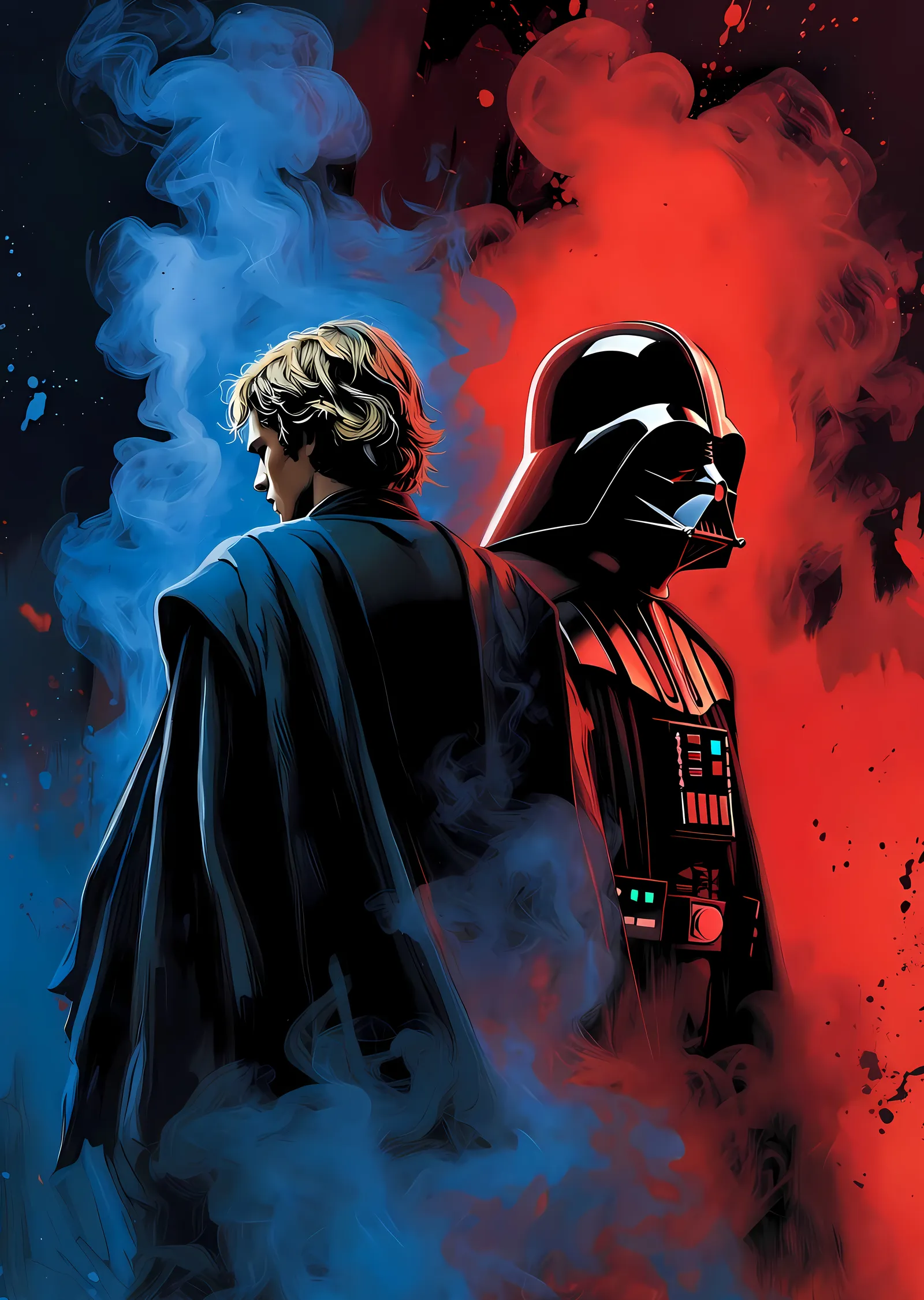 Anakin ve Vader: İki Yüz metal tablo