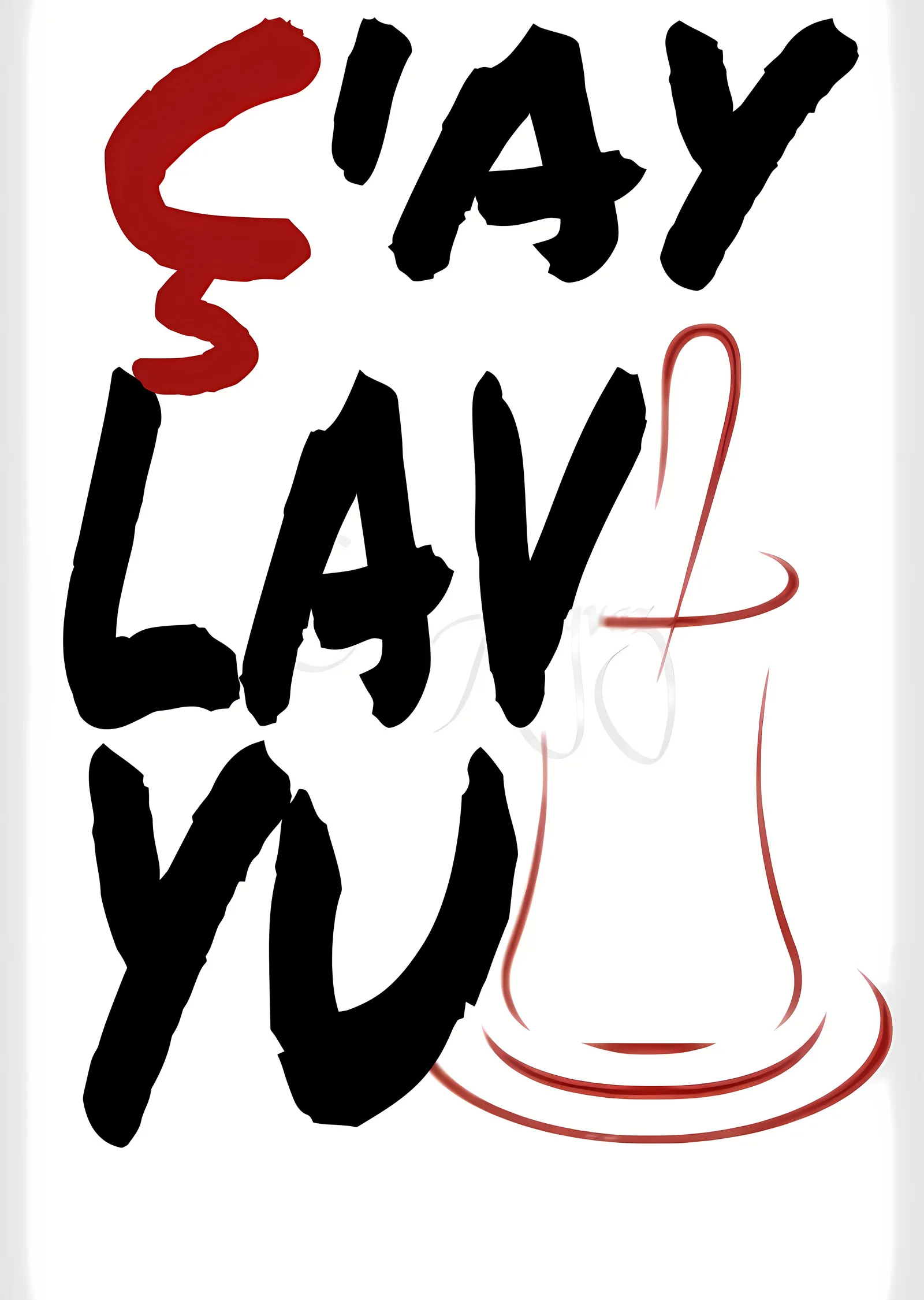 Çay Lav Yu metal tablo