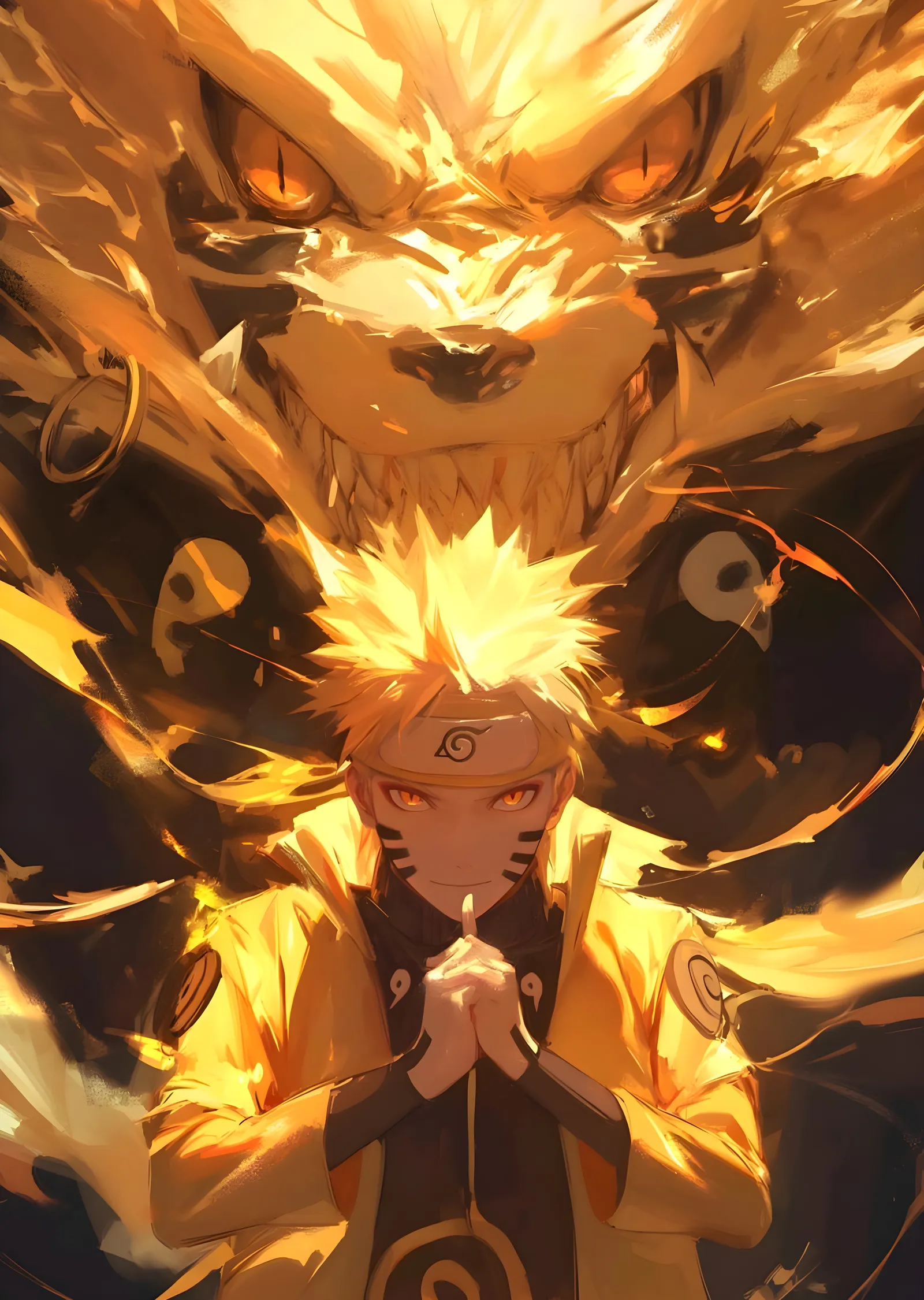 Naruto: Canavarın Önünde metal tablo