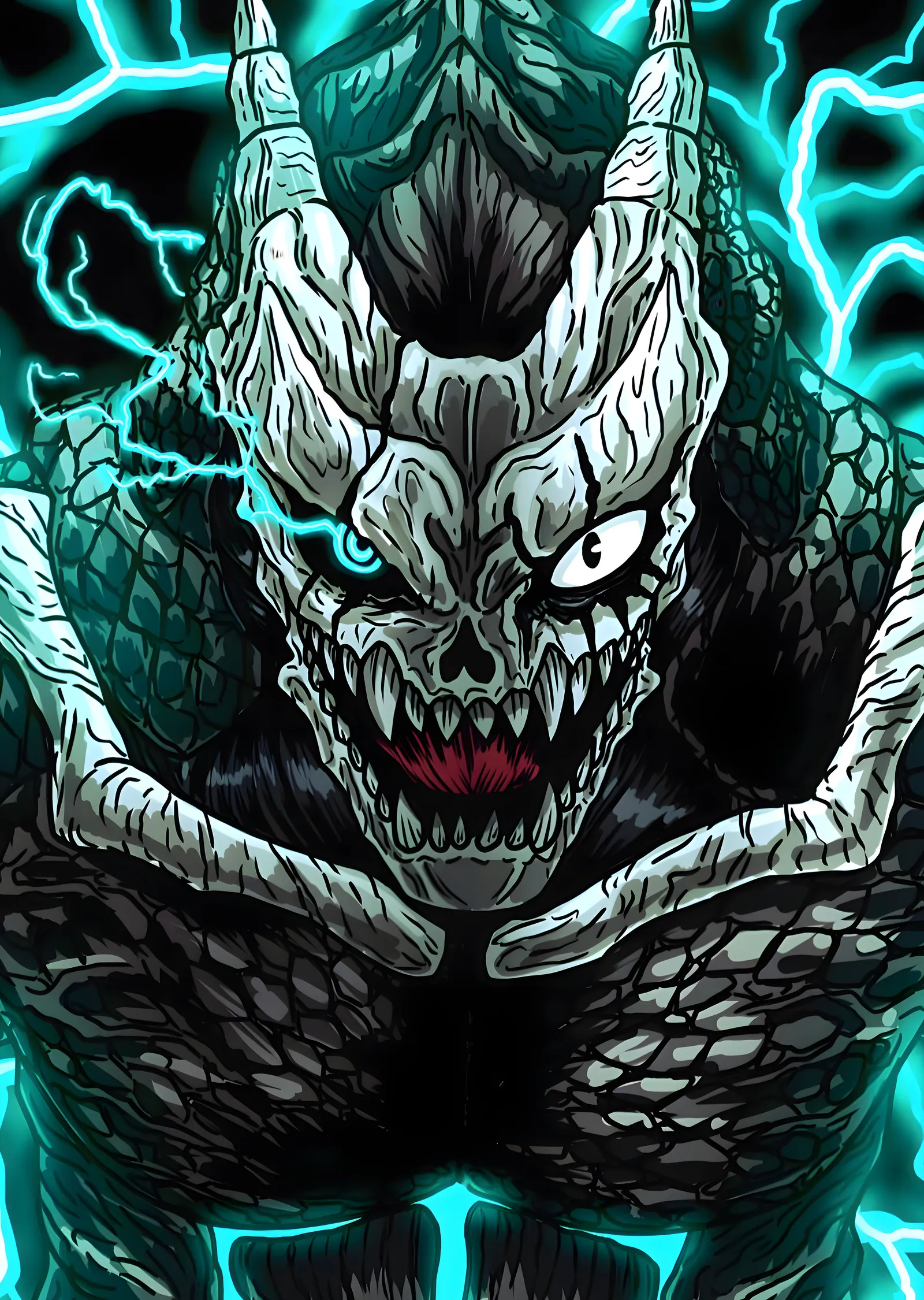 Kaiju no. 8 Demonik Yaratık metal tablo