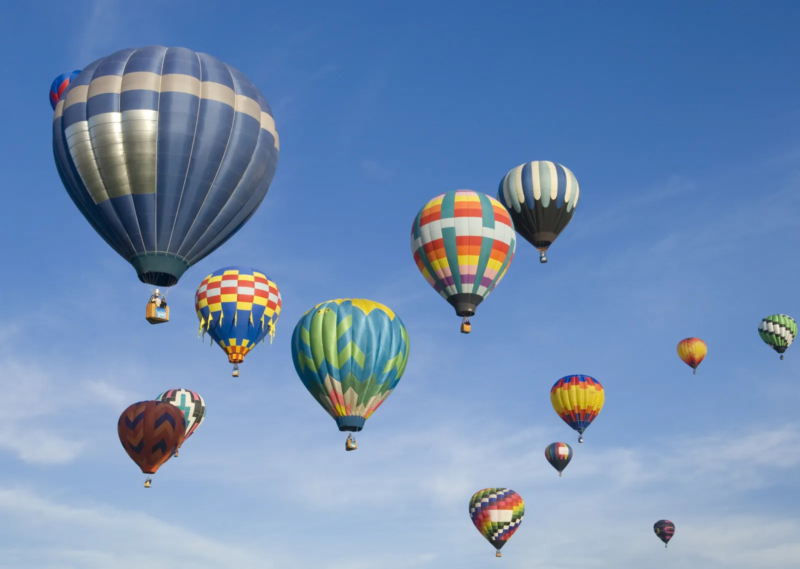 Gökyüzünde Balonlar: Renkli Uçuş metal tablo