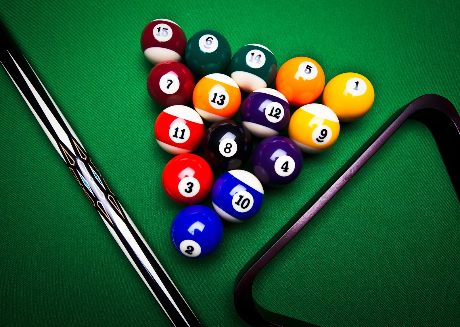 Bilardo Topları: Oyunun Hazırlığı metal tablo