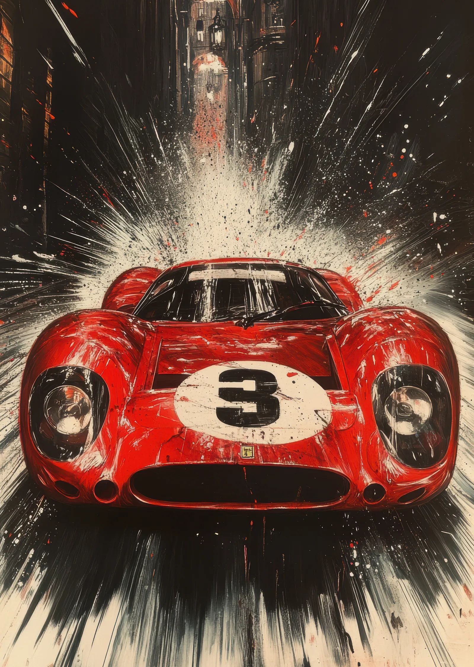 Ferrari 330 P4: Yarışın İkonu metal tablo