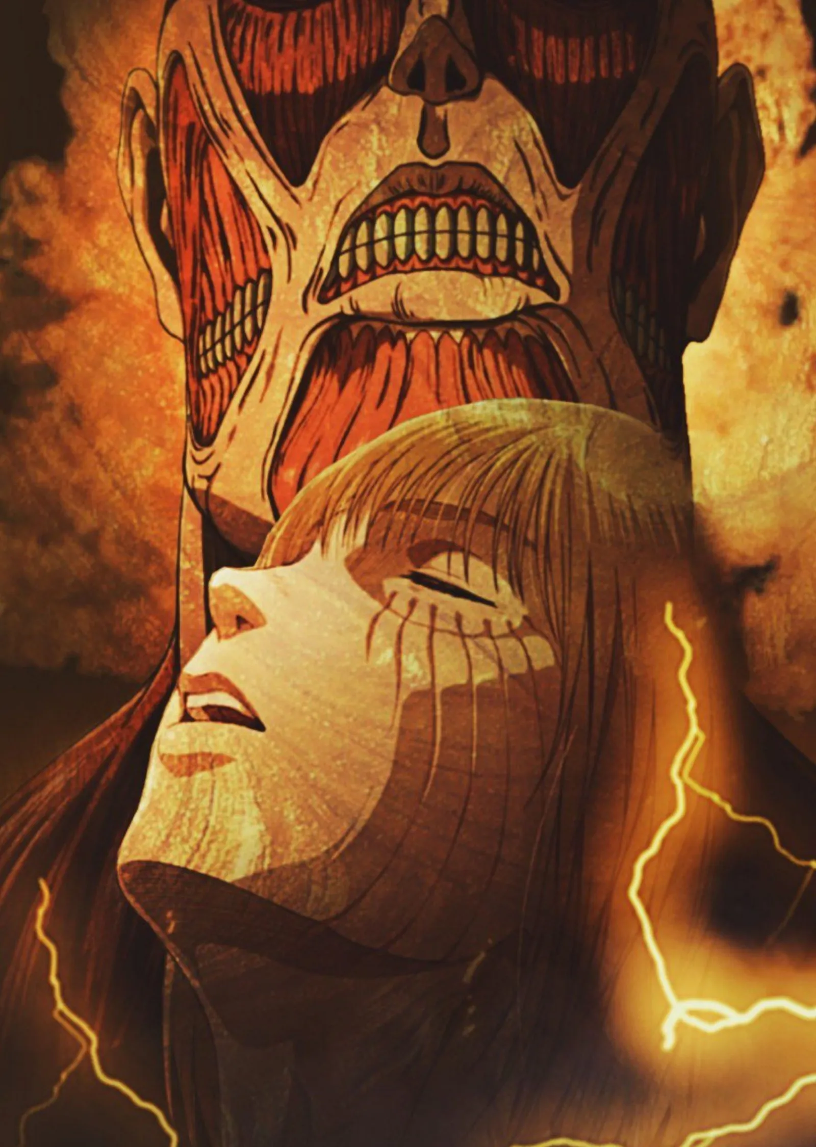 Titanlara Saldırı: Dev Titan metal tablo