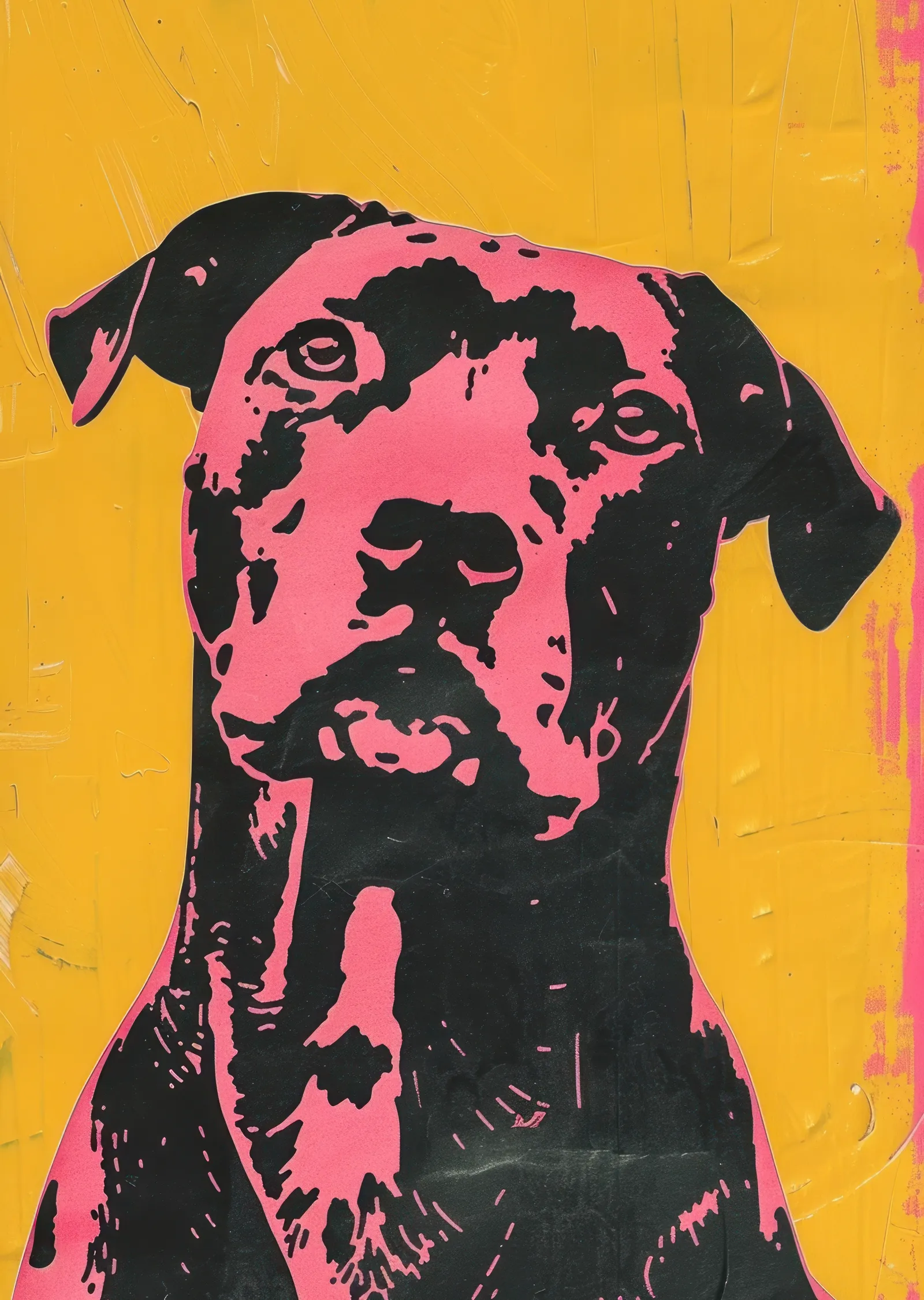 Siyah Köpek: Sanat Eseri metal tablo