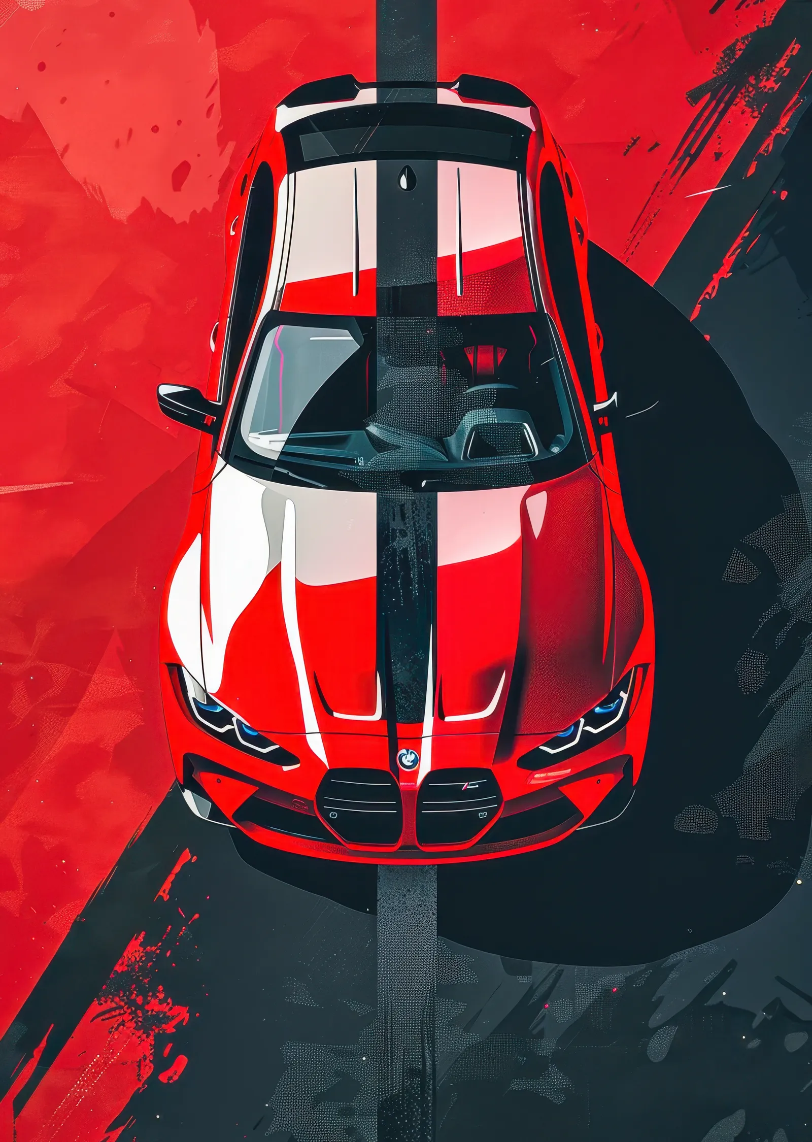 BMW M4: Hız ve Şıklık metal tablo