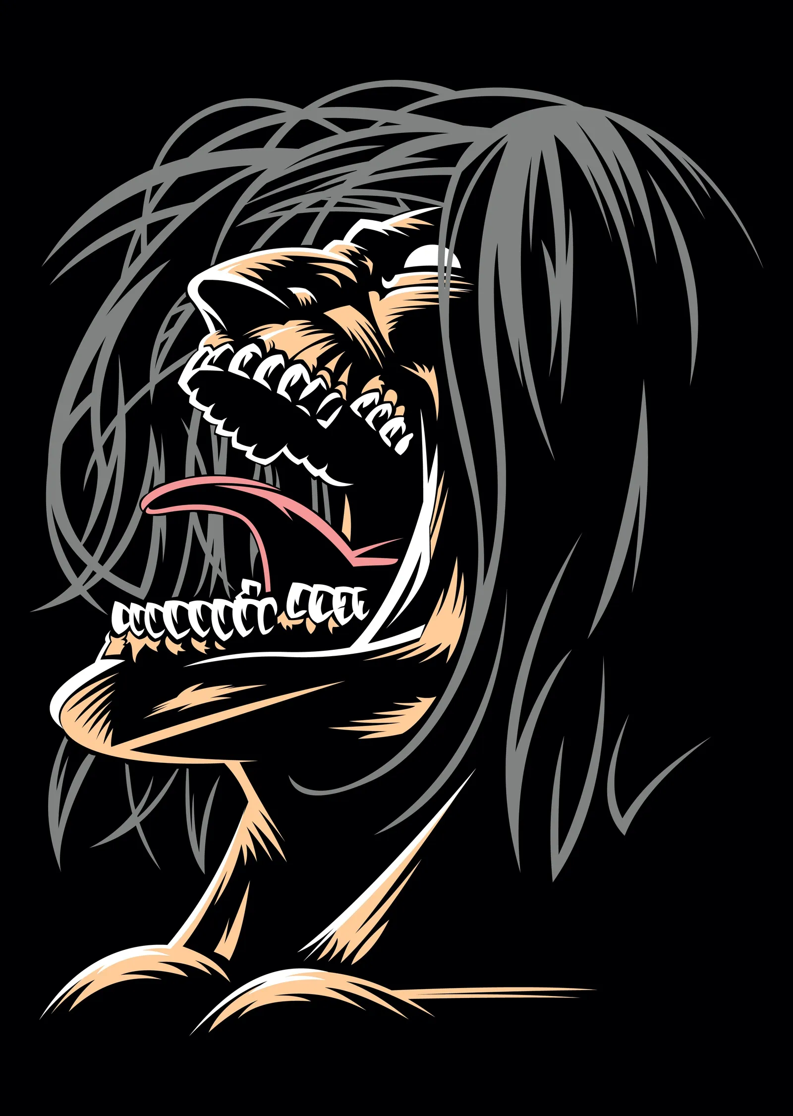 Eren Titan: Attack on Titan metal tablo