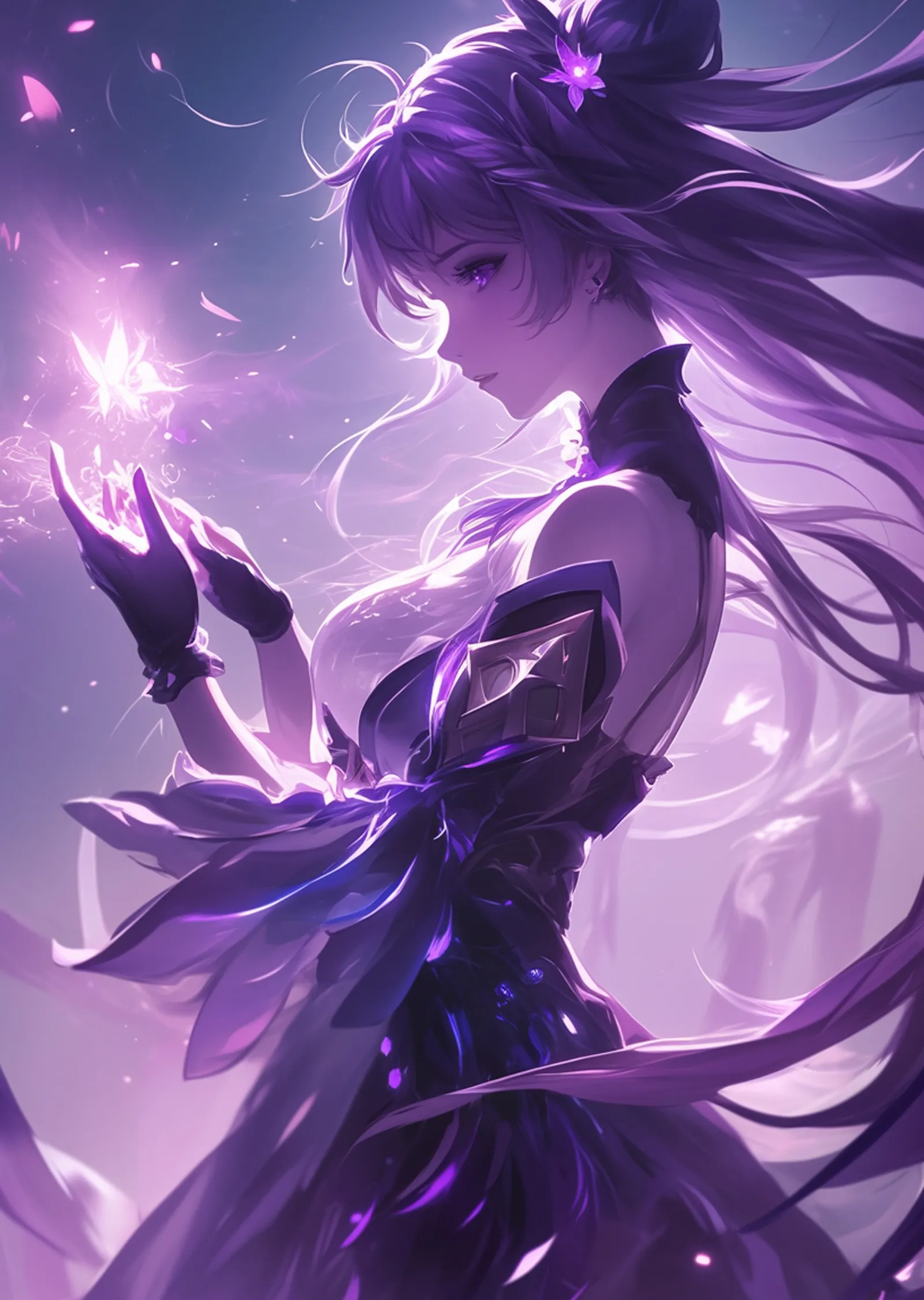 Anime Karakteri: Gizemli Güç metal tablo