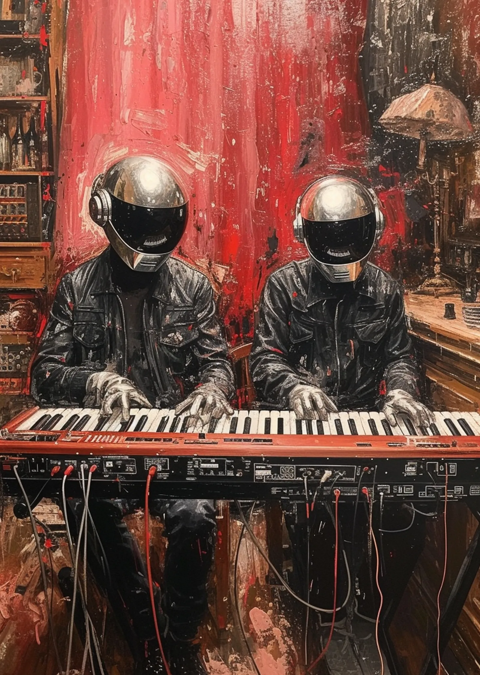 Daft Punk: Stüdyoda metal tablo