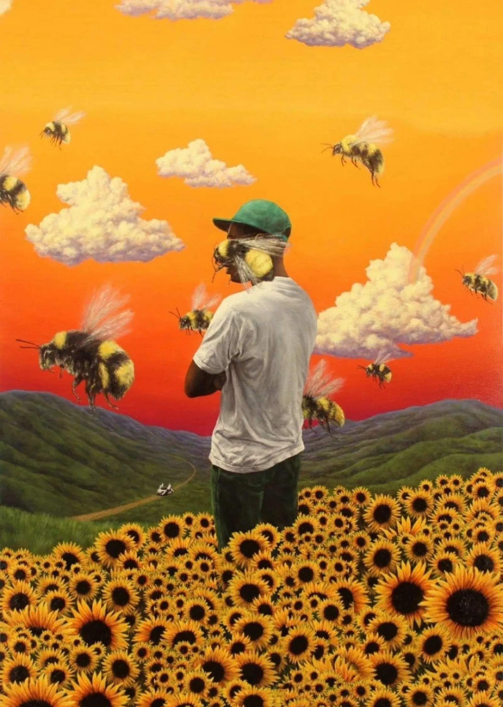 Tyler, The Creator - Flower Boy, Çiçek Tarlasında Arılar metal tablo