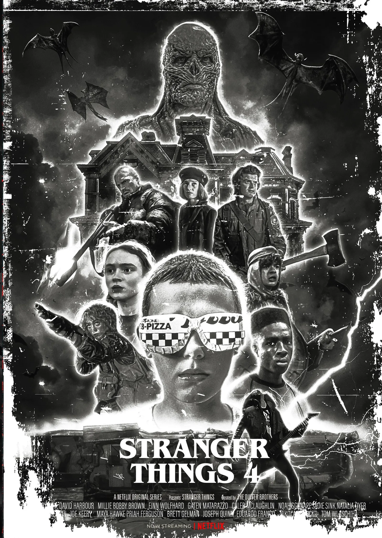 Stranger Things 4 metal tablo
