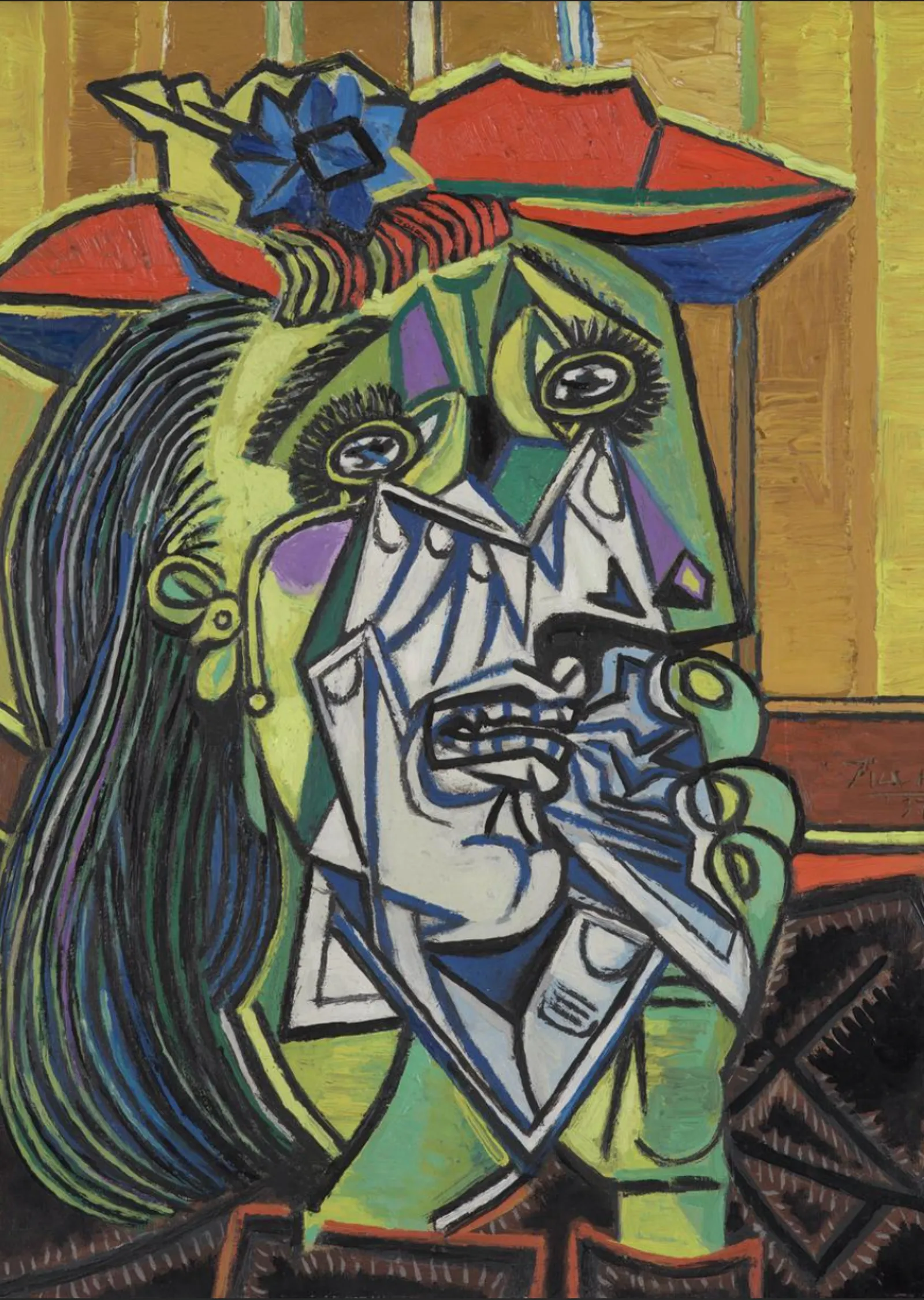 Picasso: Ağlayan Kadın metal tablo