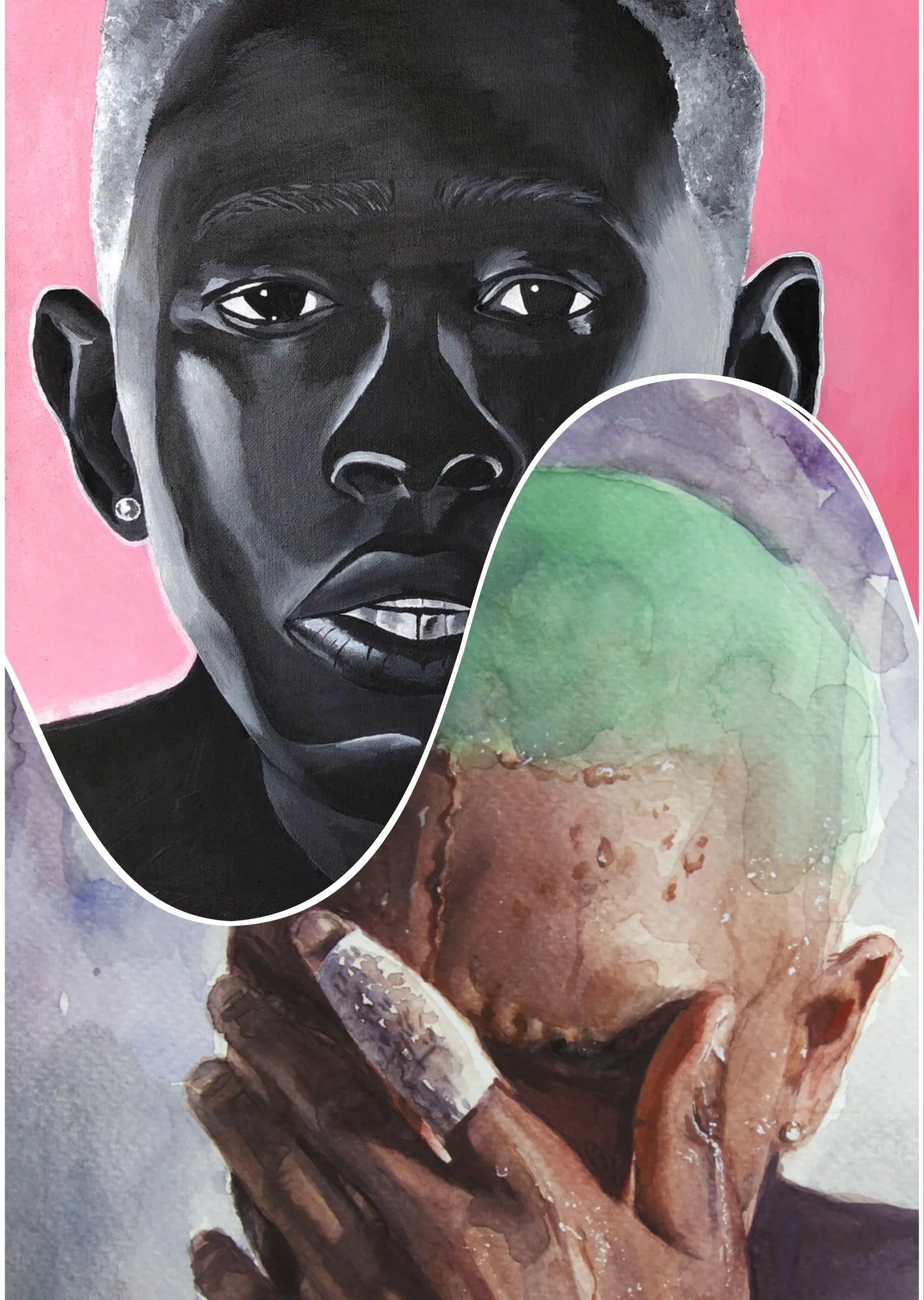 Tyler, The Creator Portresi metal tablo