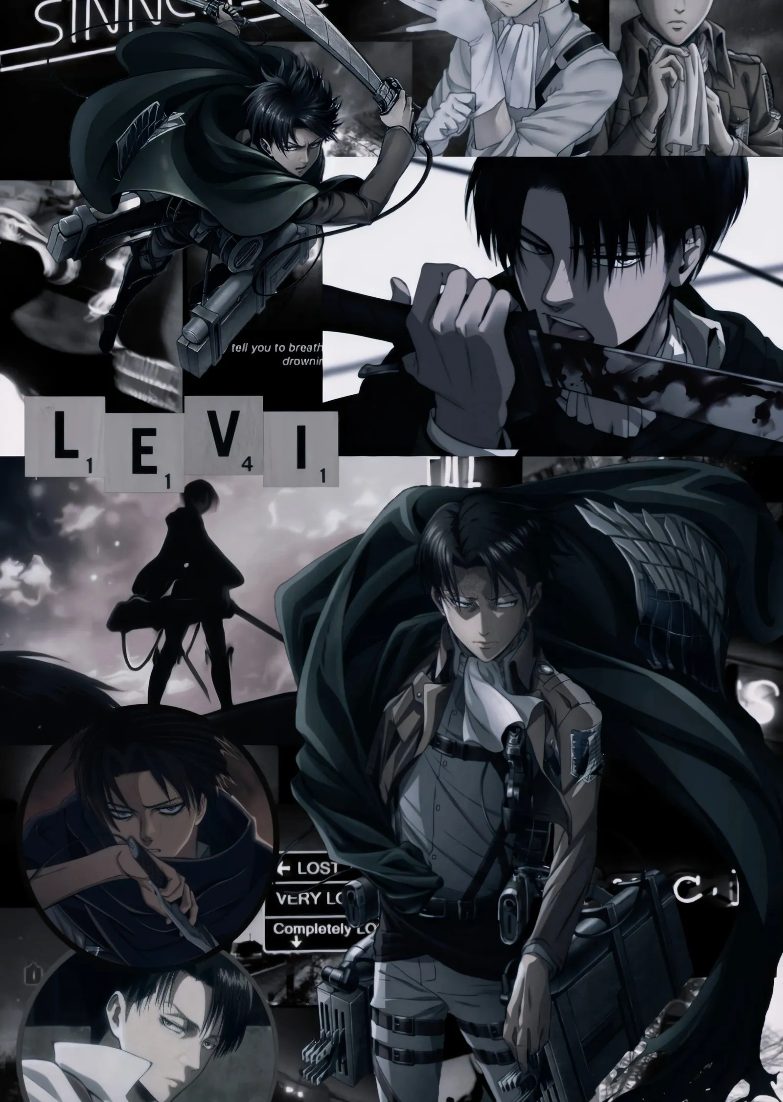 Levi Ackerman metal tablo