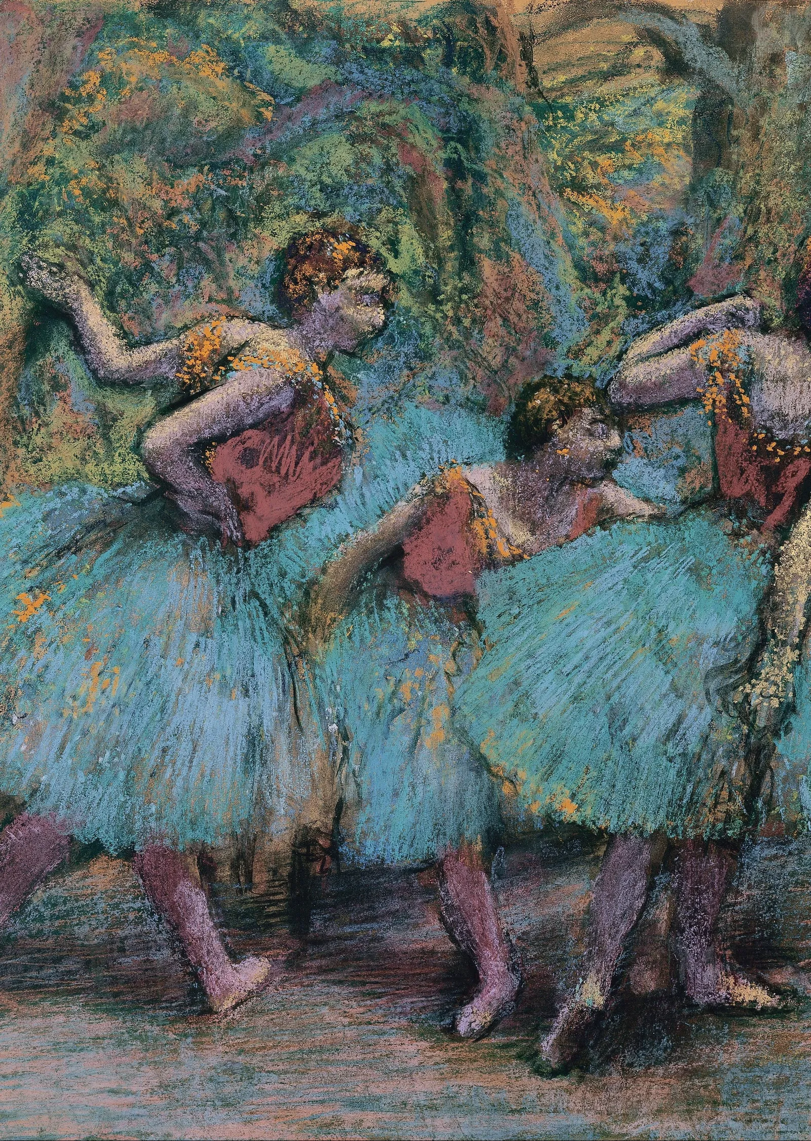 Üç Dansçı - Degas metal tablo