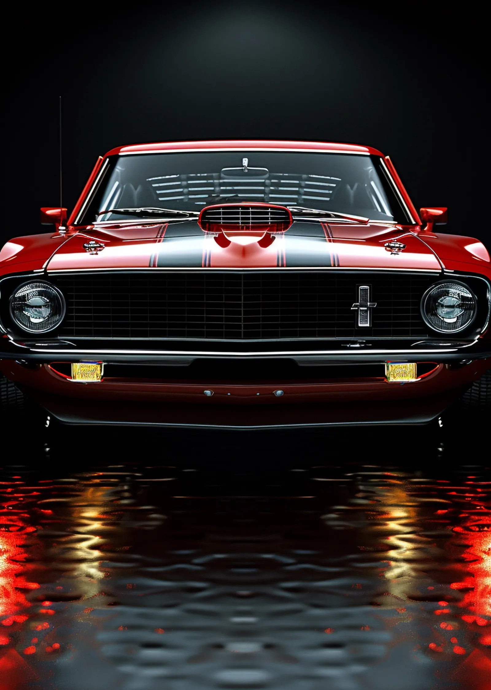 1970 Mustang Mach 1: Spor Araba Efsanesi metal tablo