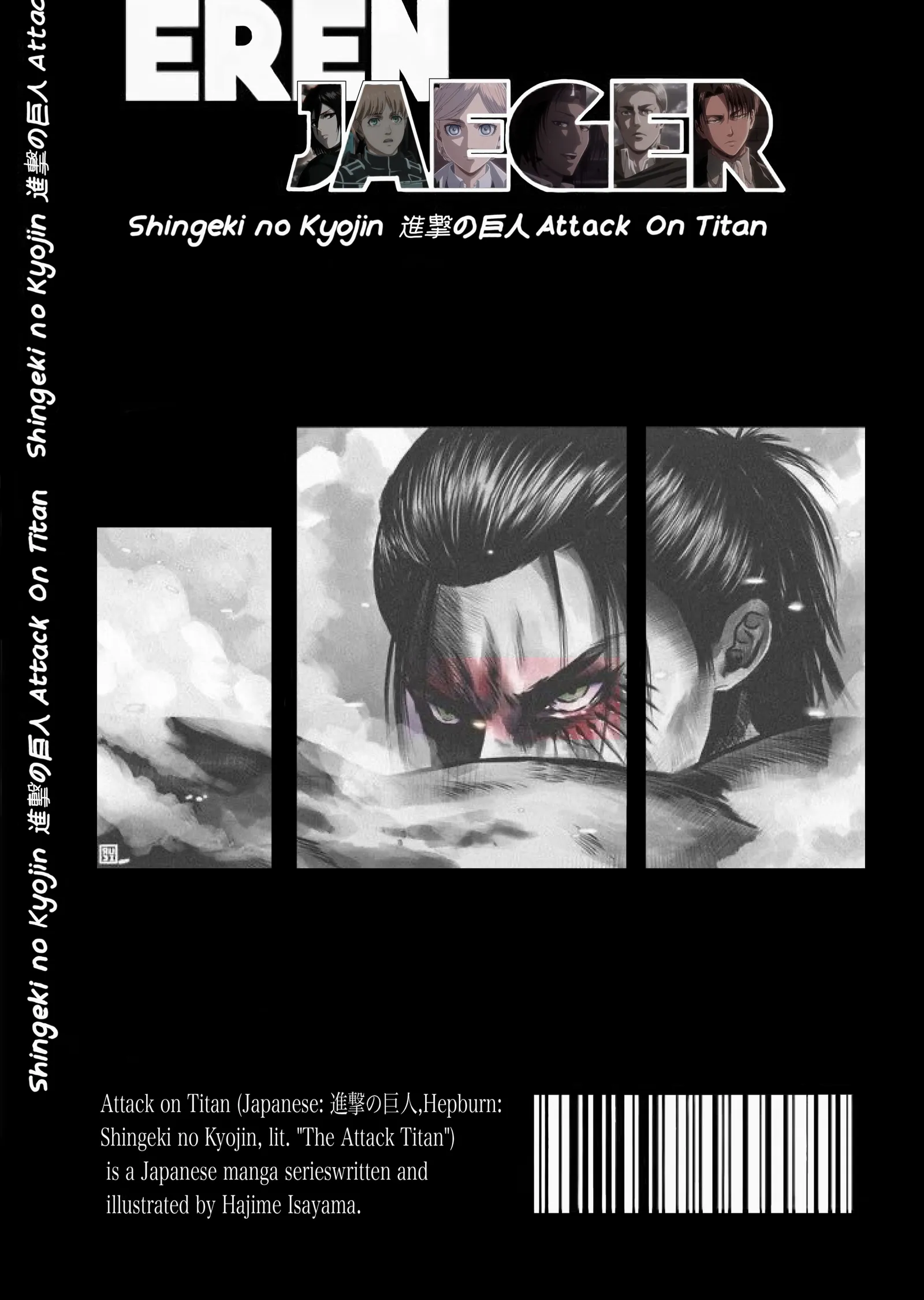 Eren Yeager: Titanlara Saldırı metal tablo