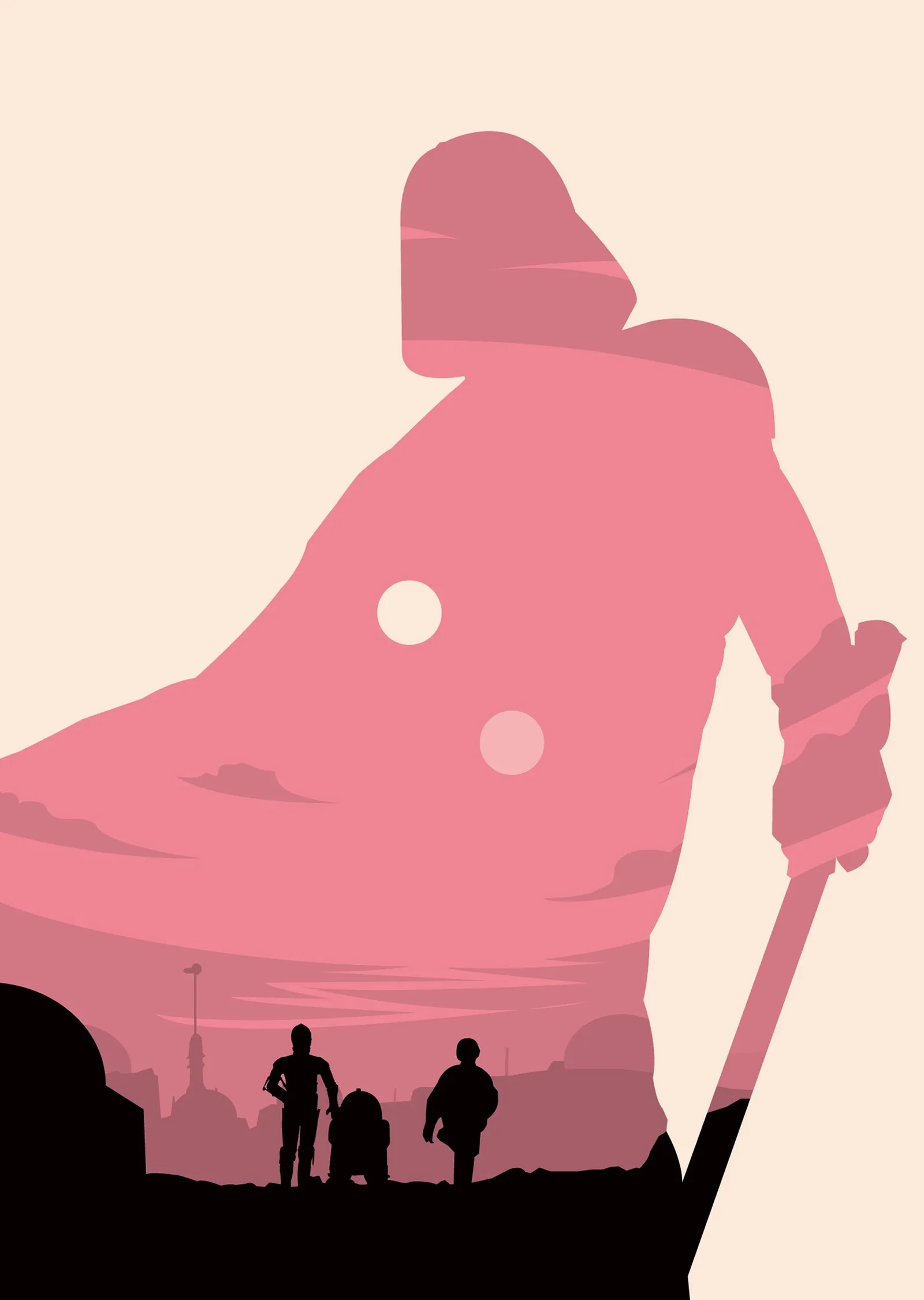 Star Wars: A New Hope Minimalist metal tablo
