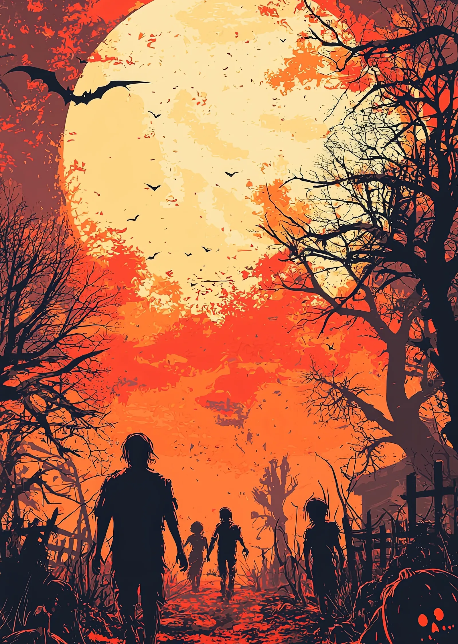 Halloween - Cadılar Bayramı metal tablo
