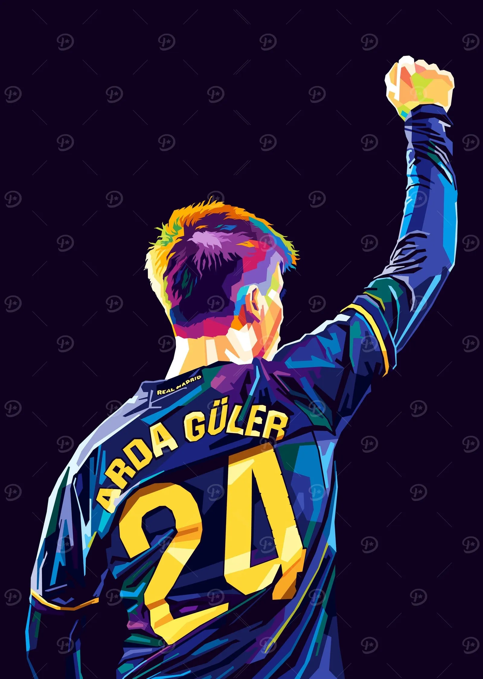 Arda Güler 24 Numara metal tablo