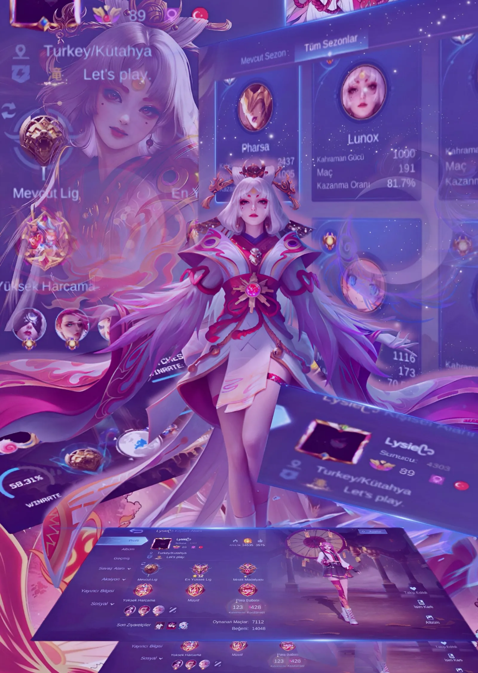 Mobile Legends Kahramanları metal tablo